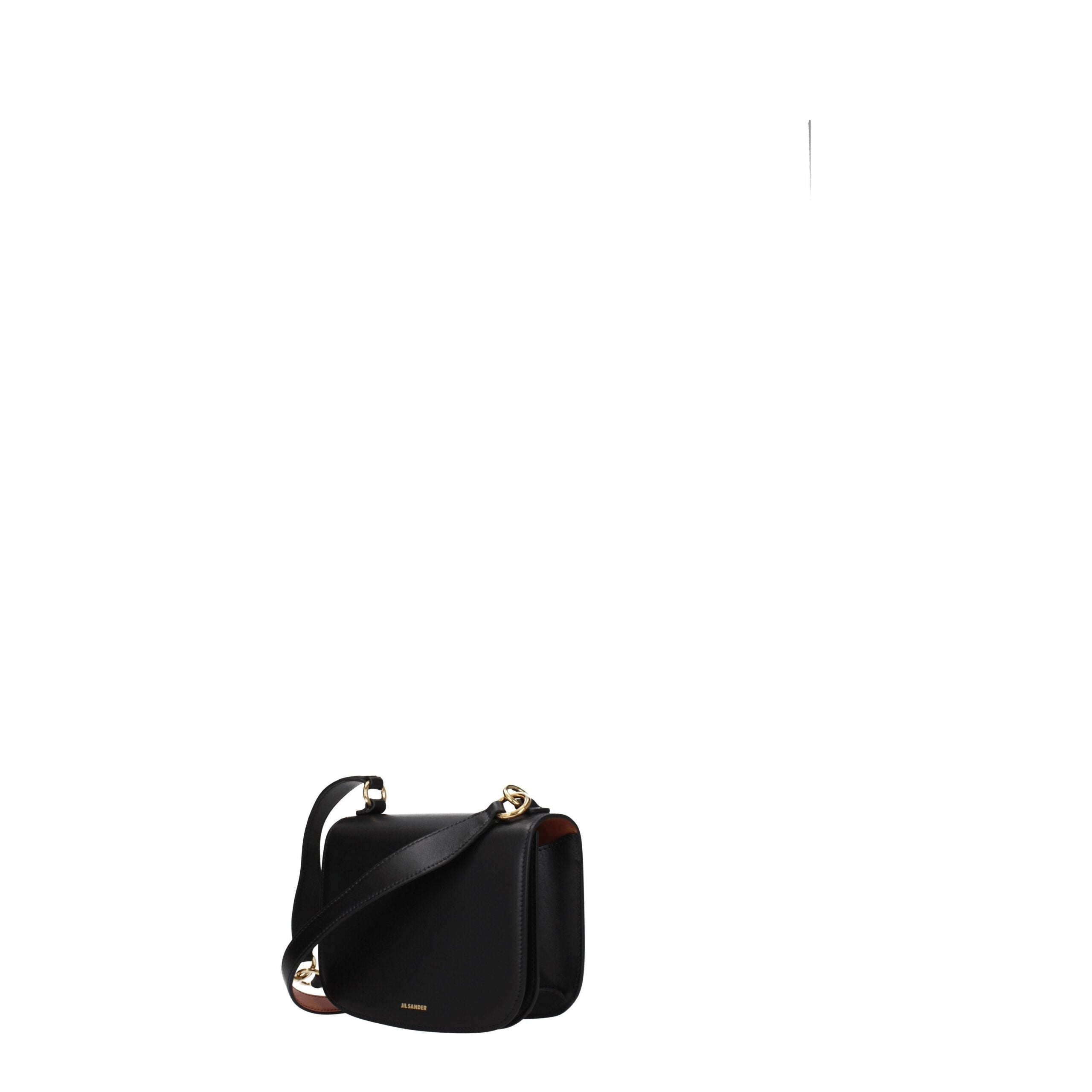 Bolso de mano de cuero negro de Jil Sander-2