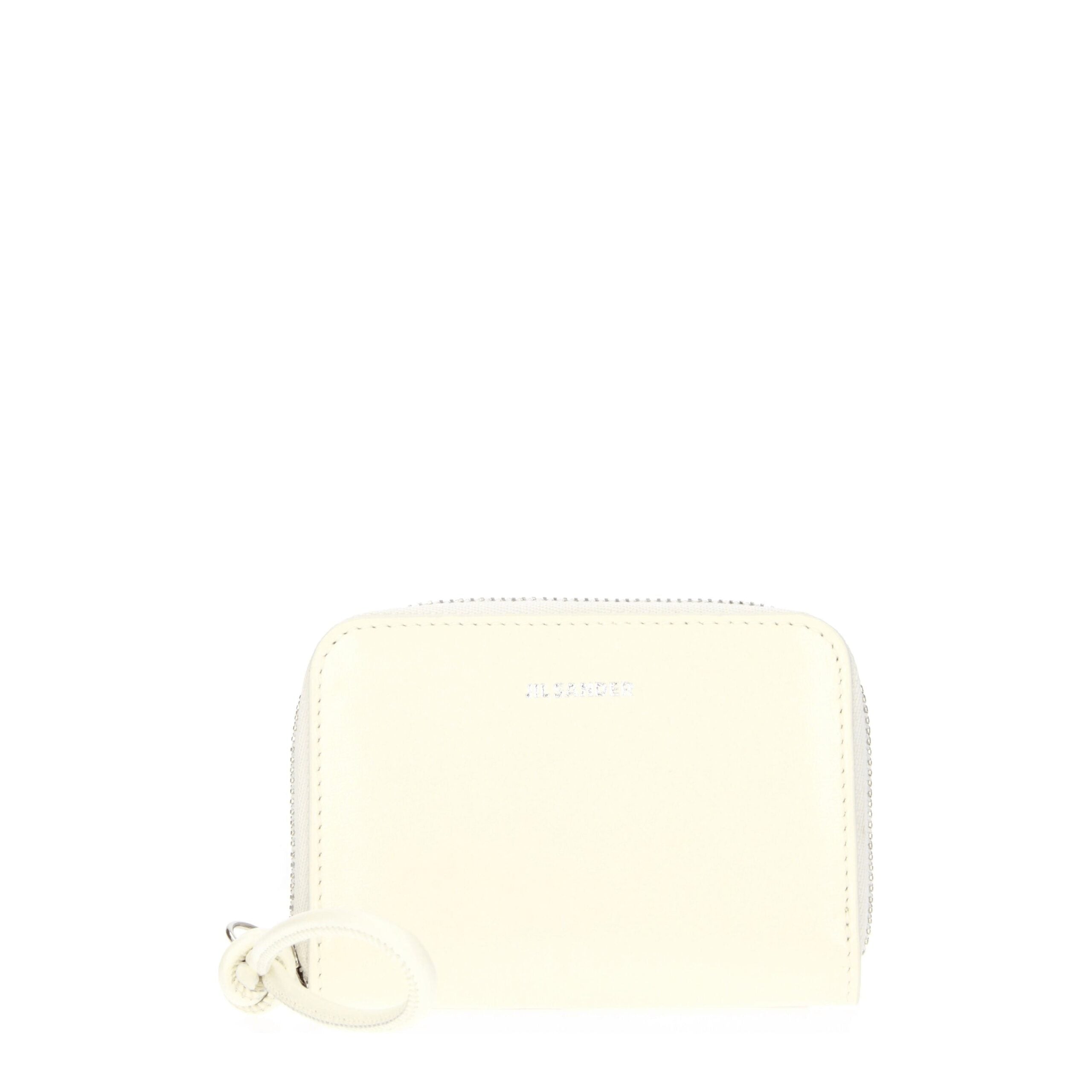 Jil Sander Beige Leather Wallet-1