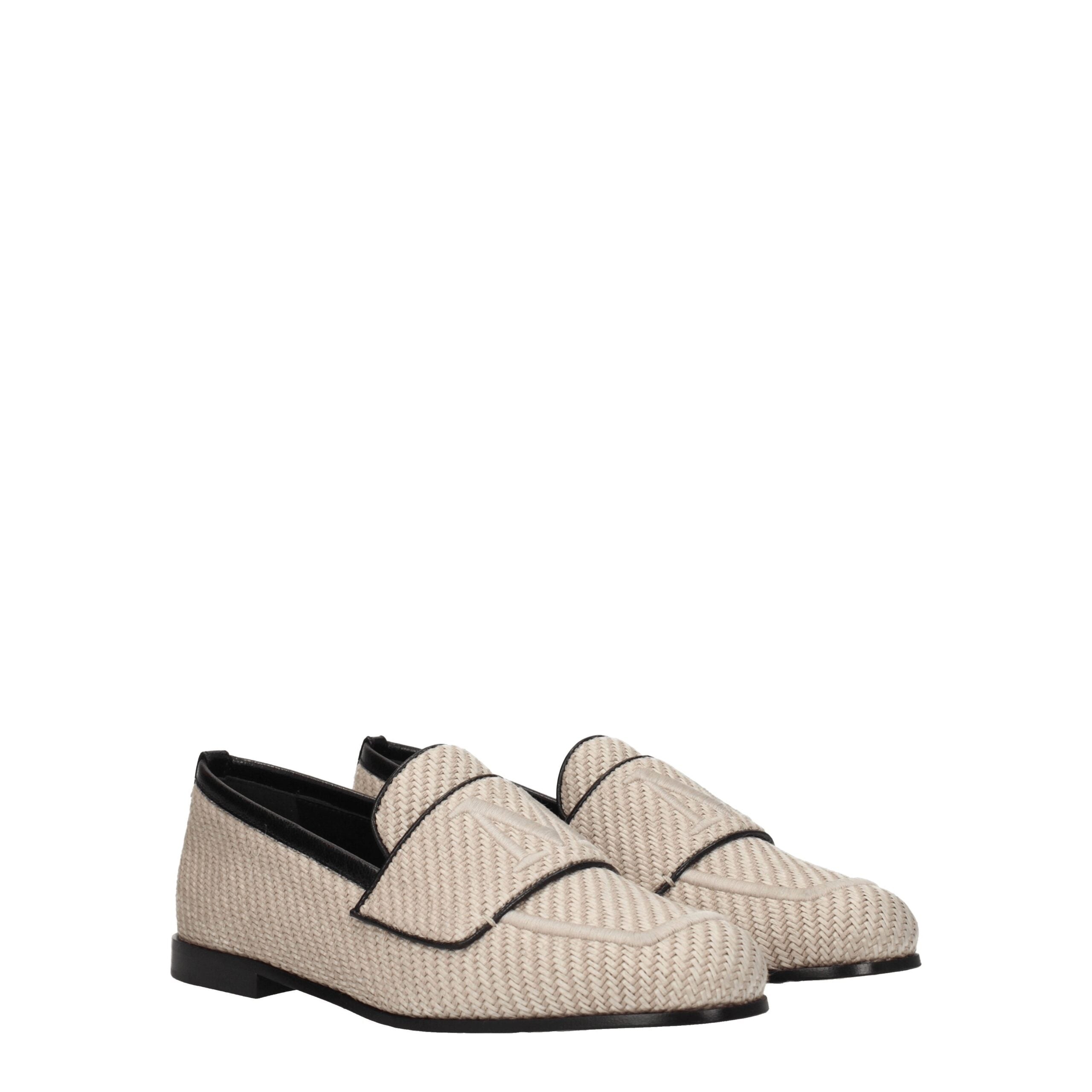 Max Mara Beigefarbene Slipper aus Stoff-2