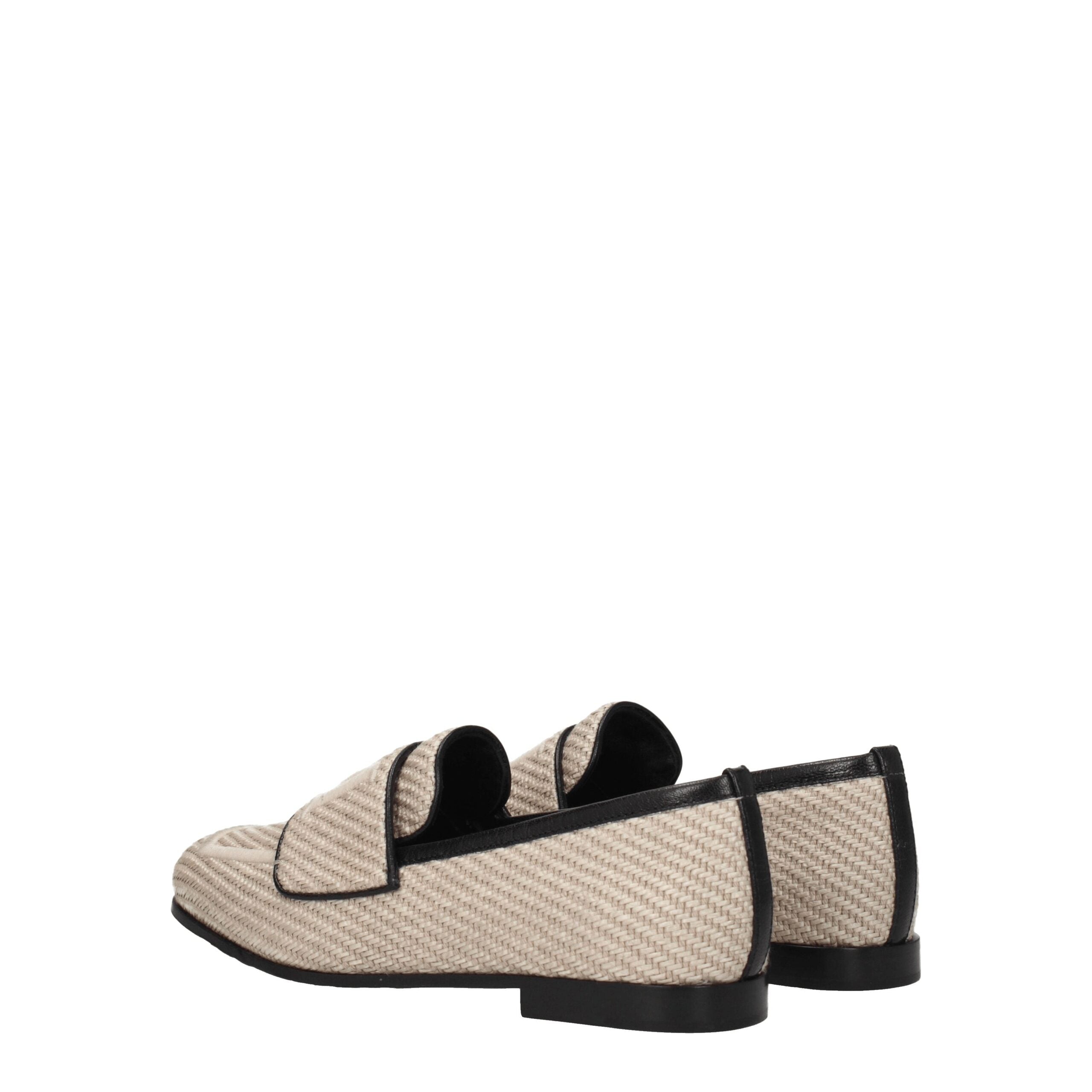 Max Mara Beigefarbene Slipper aus Stoff-4