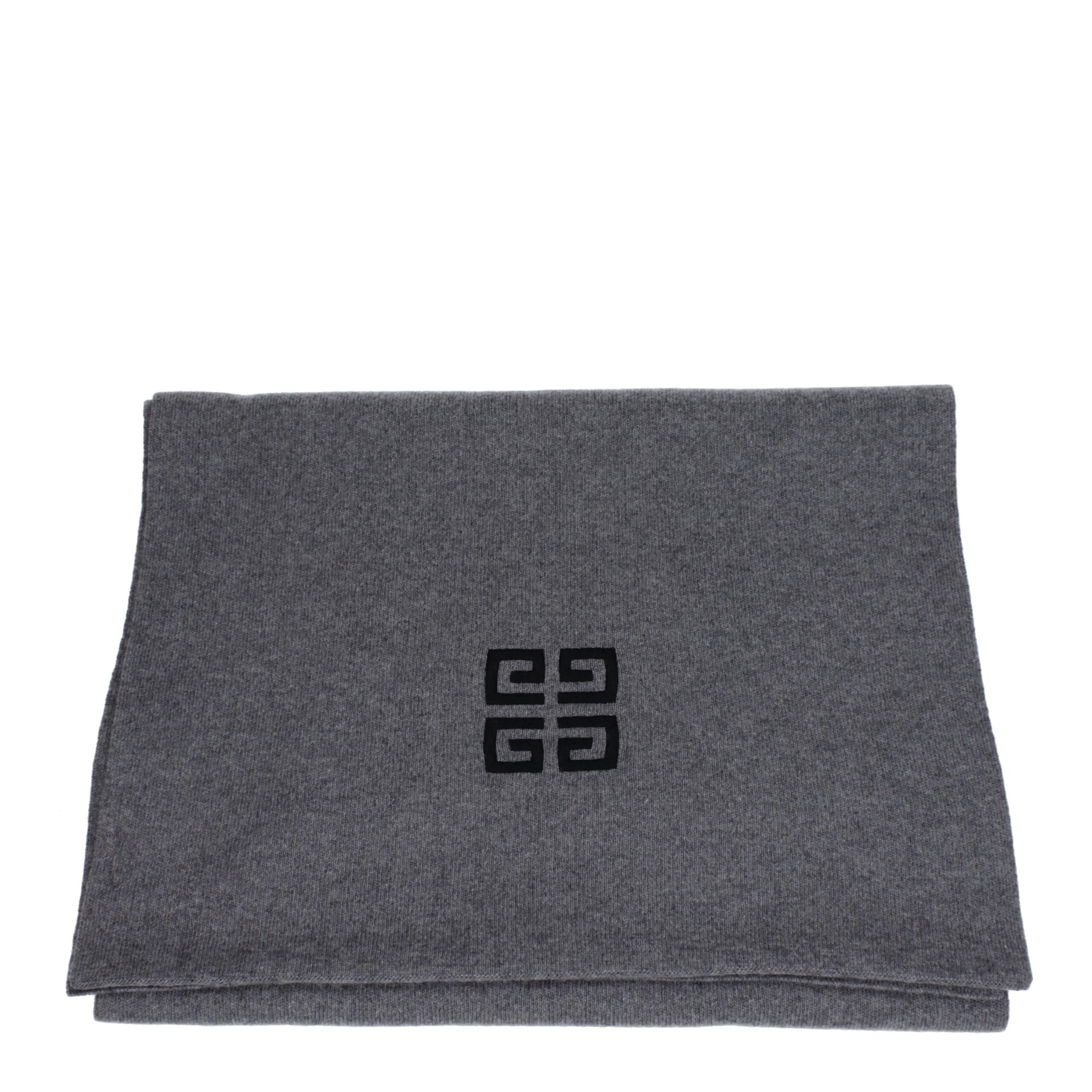 Givenchy Eleganter Schal aus Grauer Wolle-2