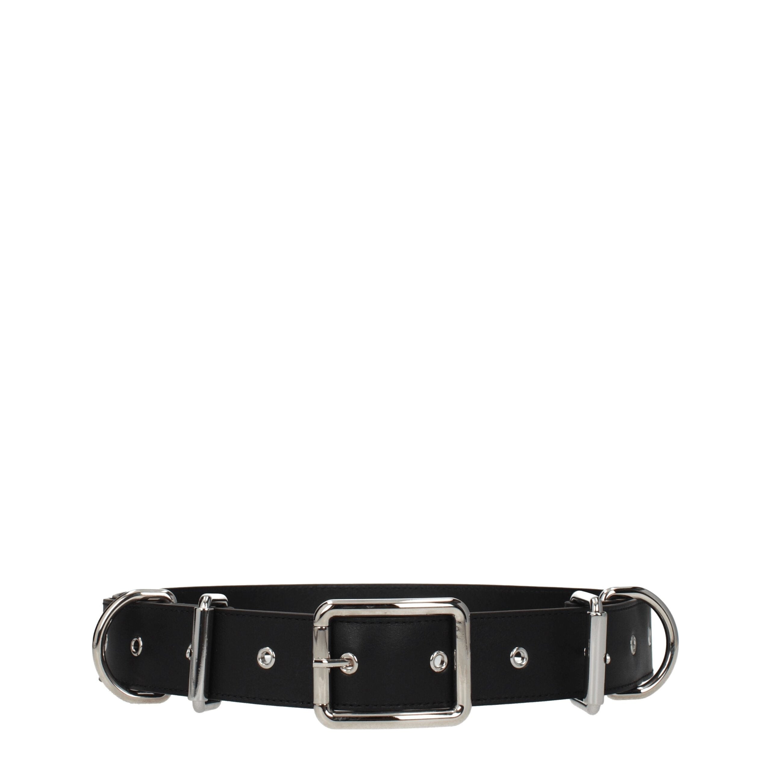 Moschino Schwarzer Ledergürtel-1