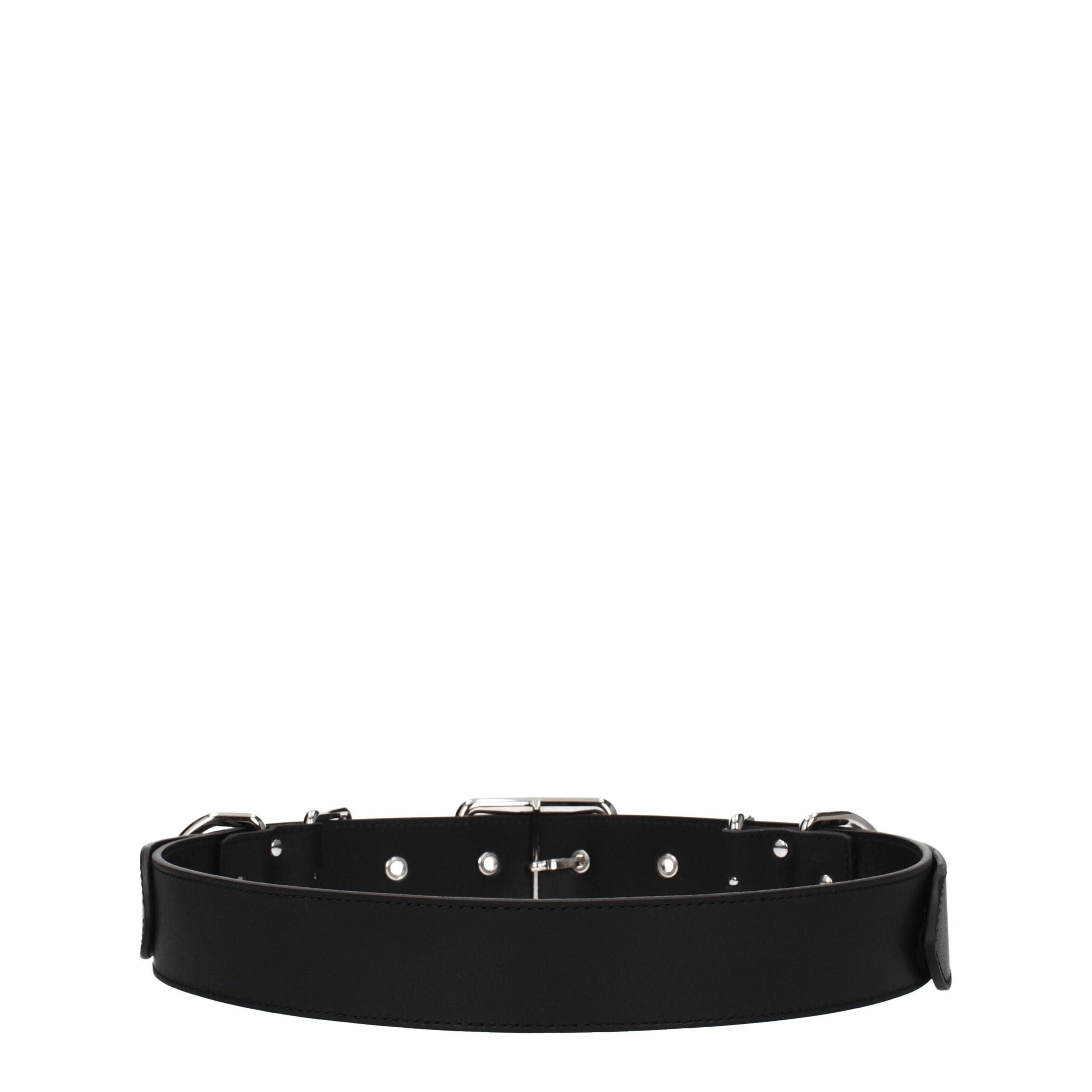 Moschino Schwarzer Ledergürtel-2