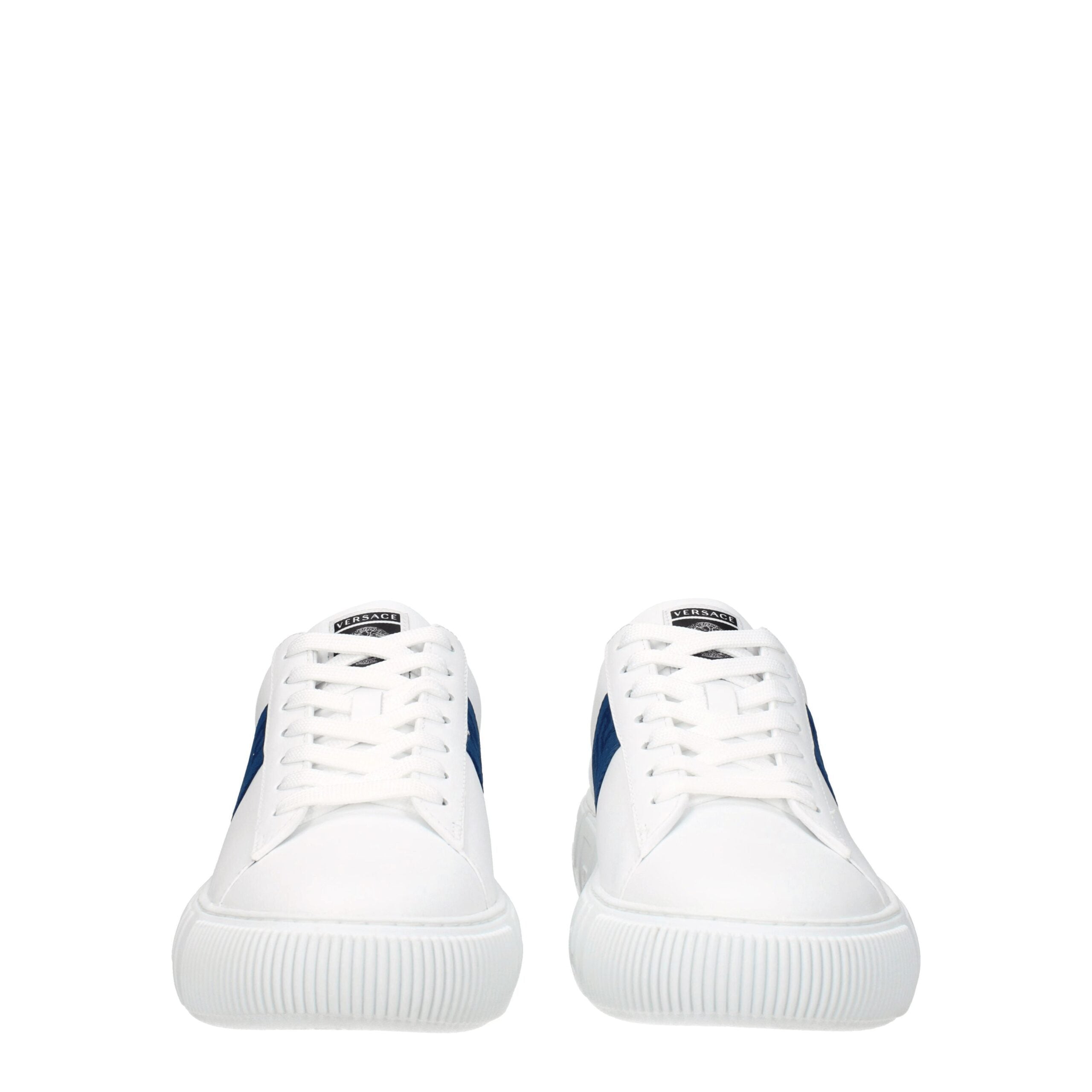Versace white low-top leather sneakers-3