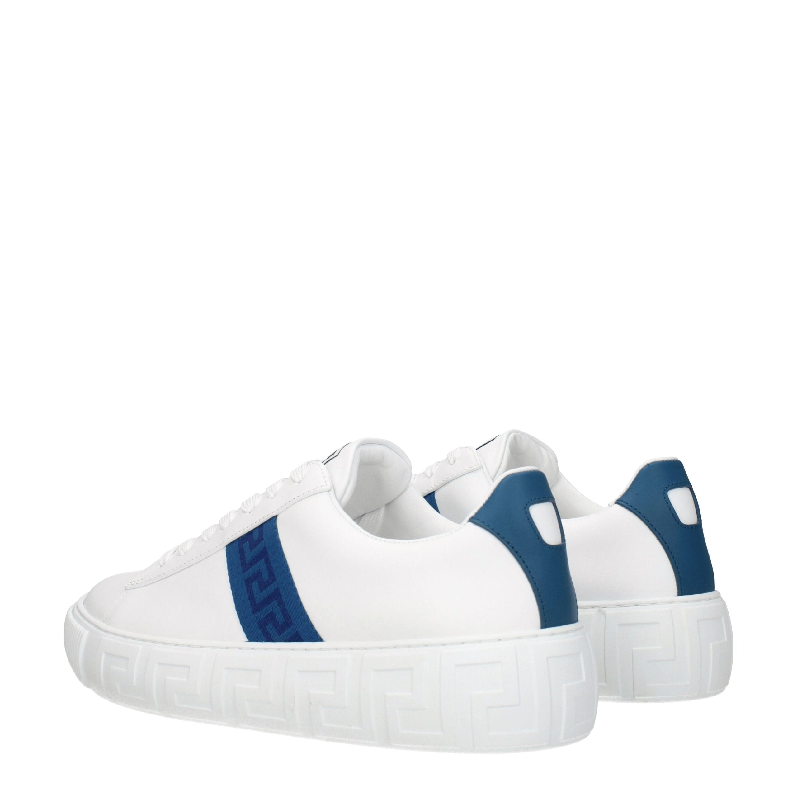 Versace white low-top leather sneakers-4