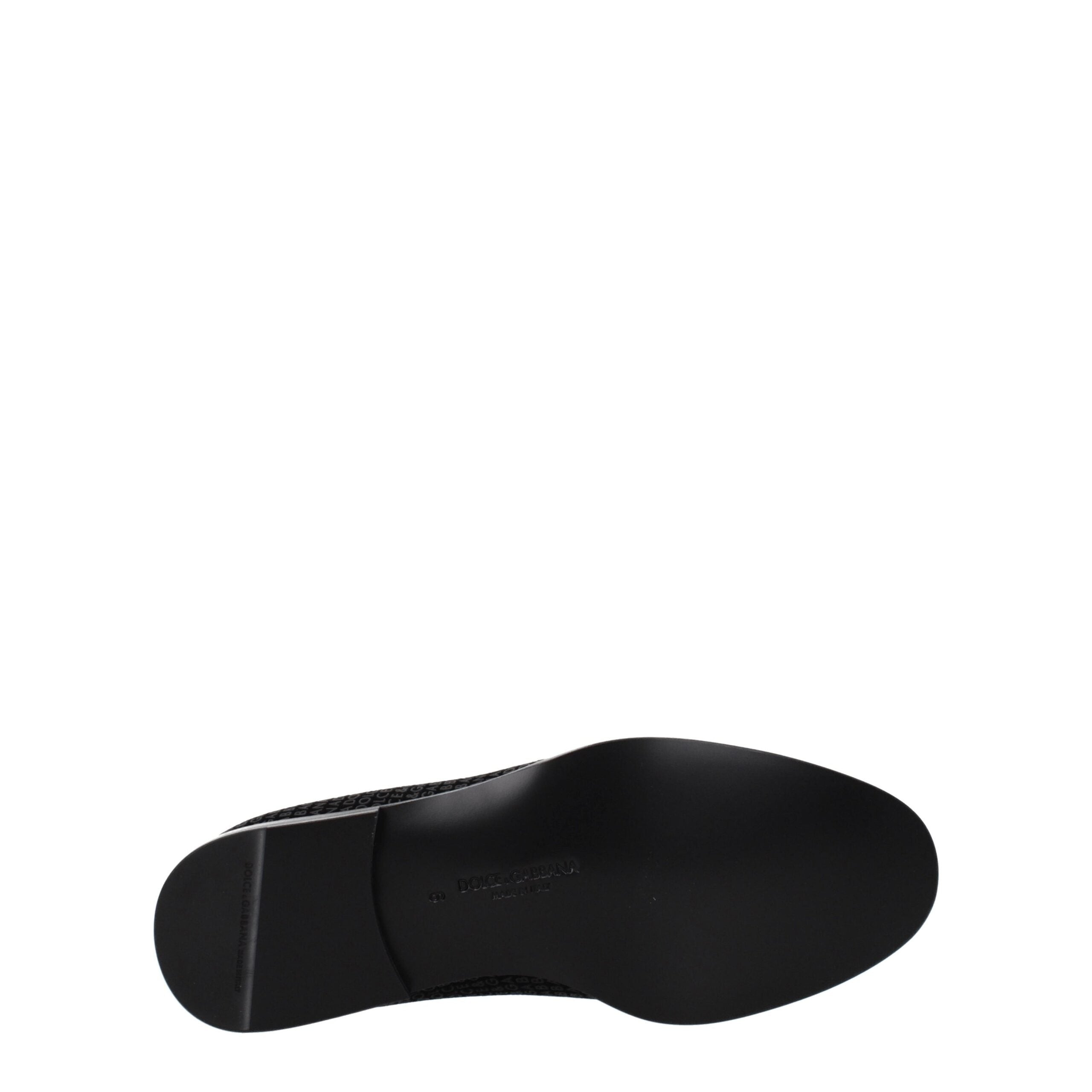 Dolce & Gabbana slippers in black velvet-5