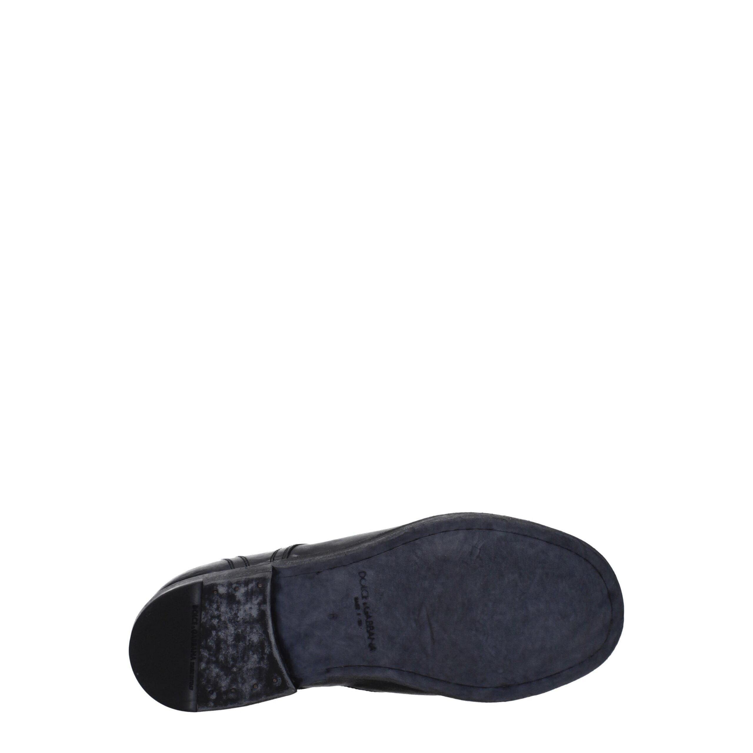 Dolce & Gabbana Schwarze Leder Oxfords und Derbies-5