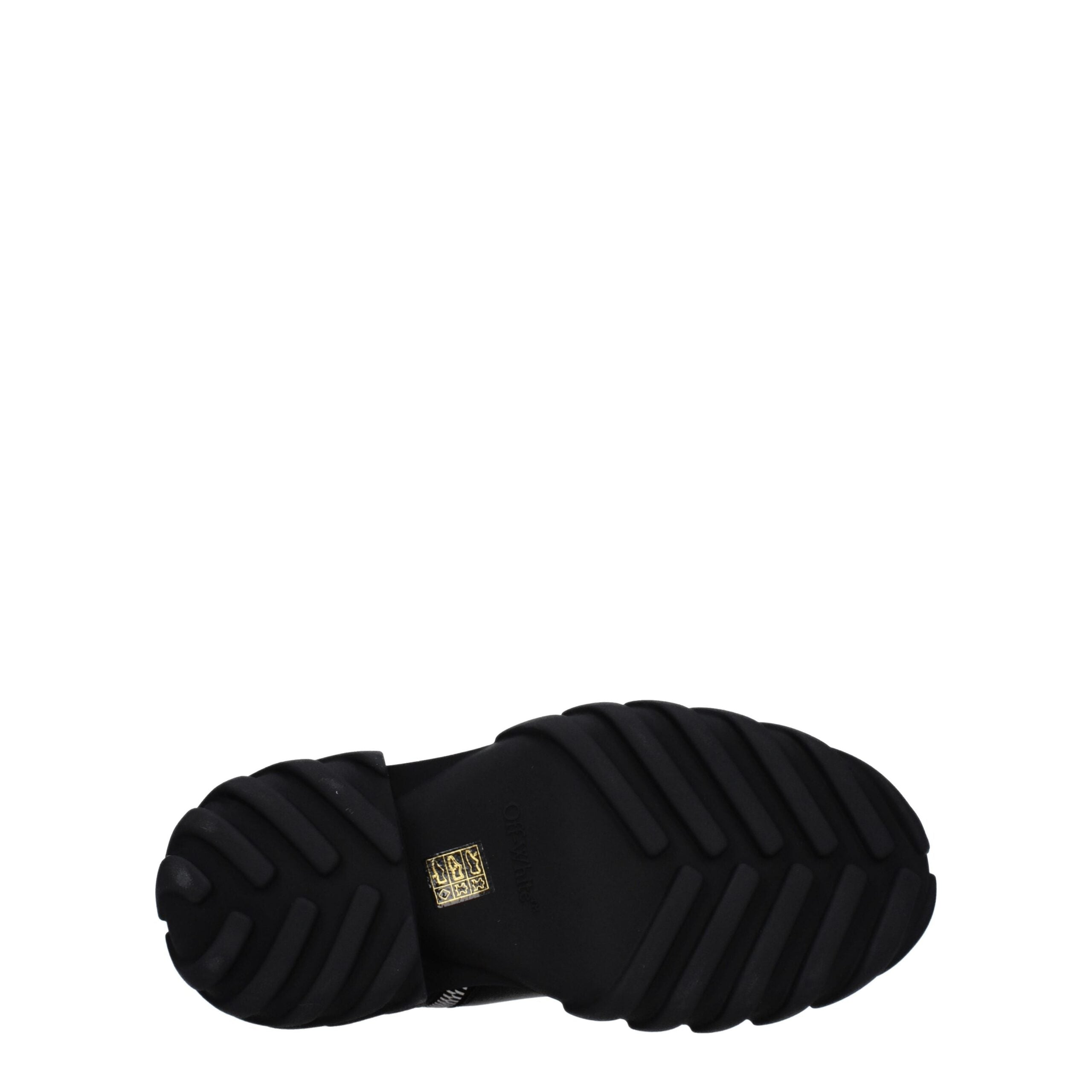 Off-White Schwarze Lederstiefeletten-5