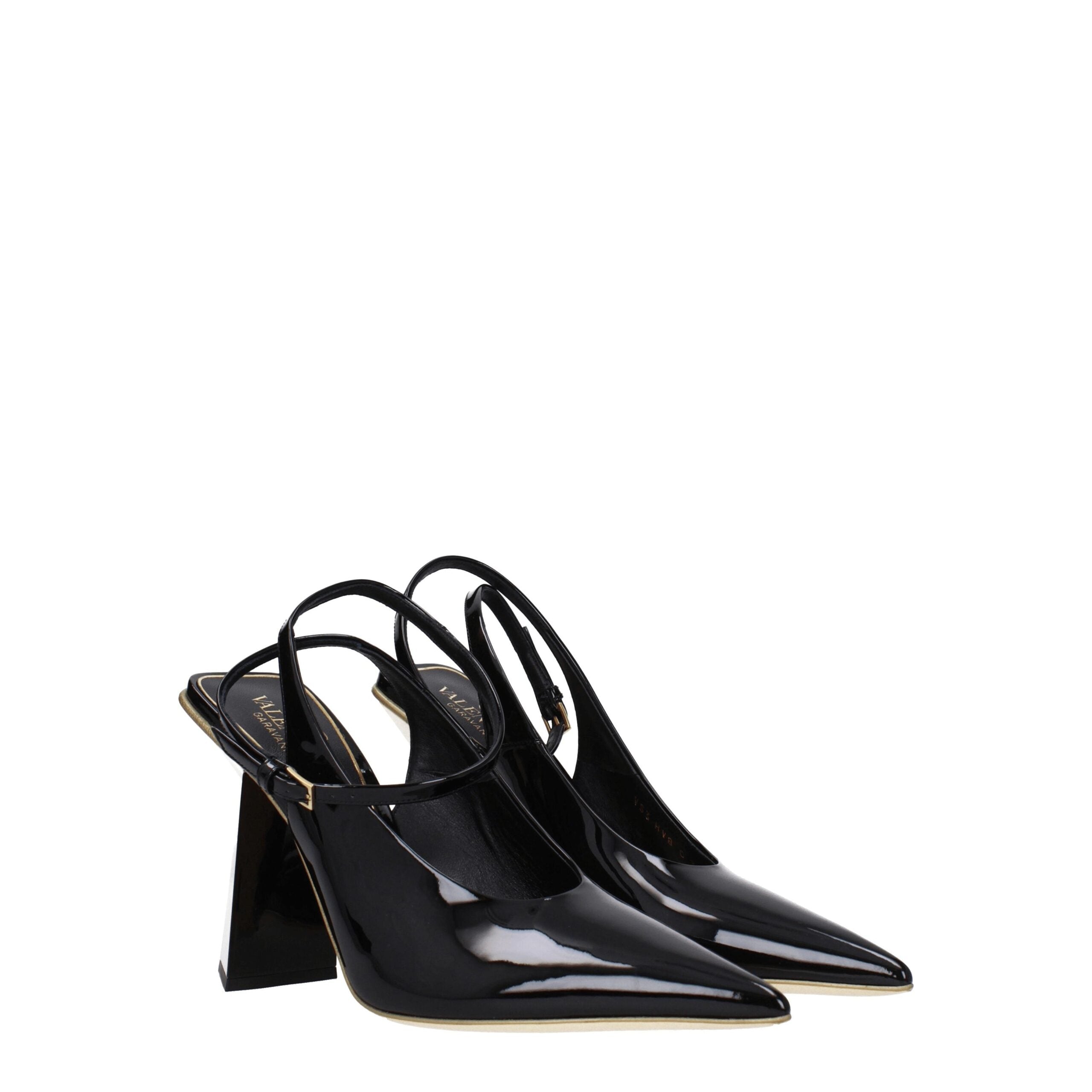 Valentino Garavani Black Leather Sandals-2