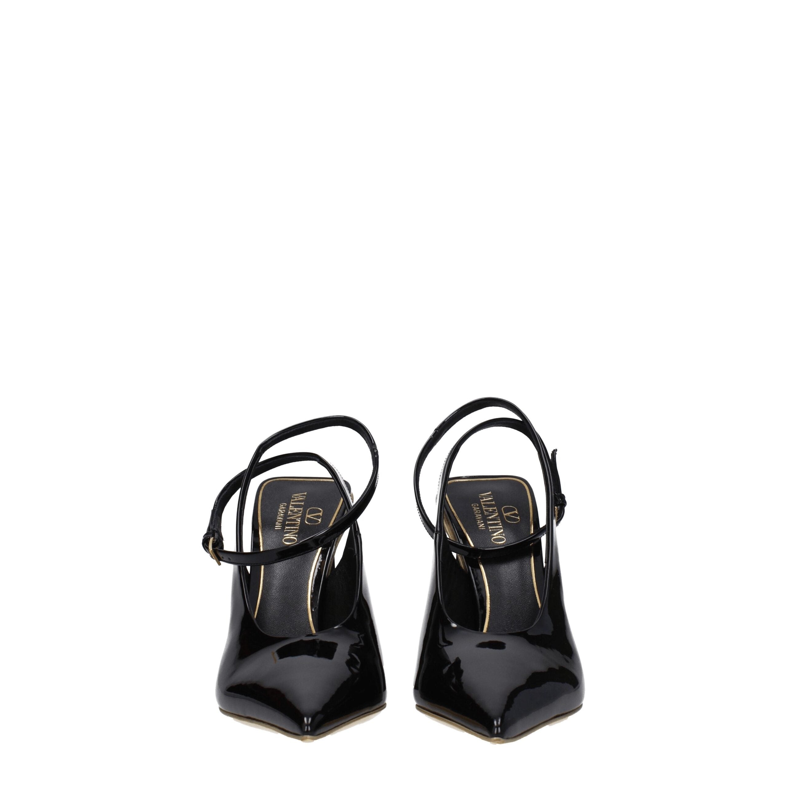 Valentino Garavani Black Leather Sandals-3