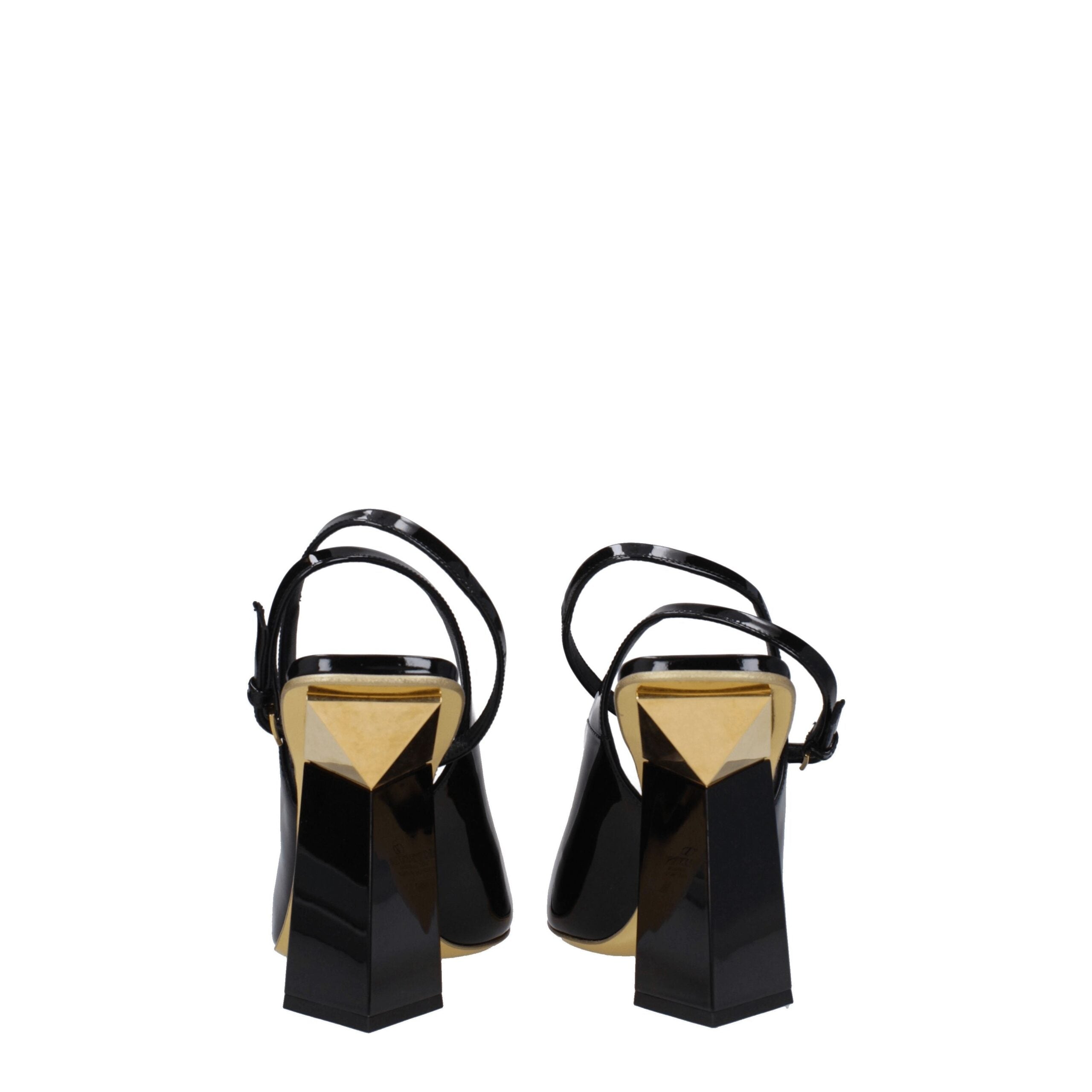Valentino Garavani Black Leather Sandals-5
