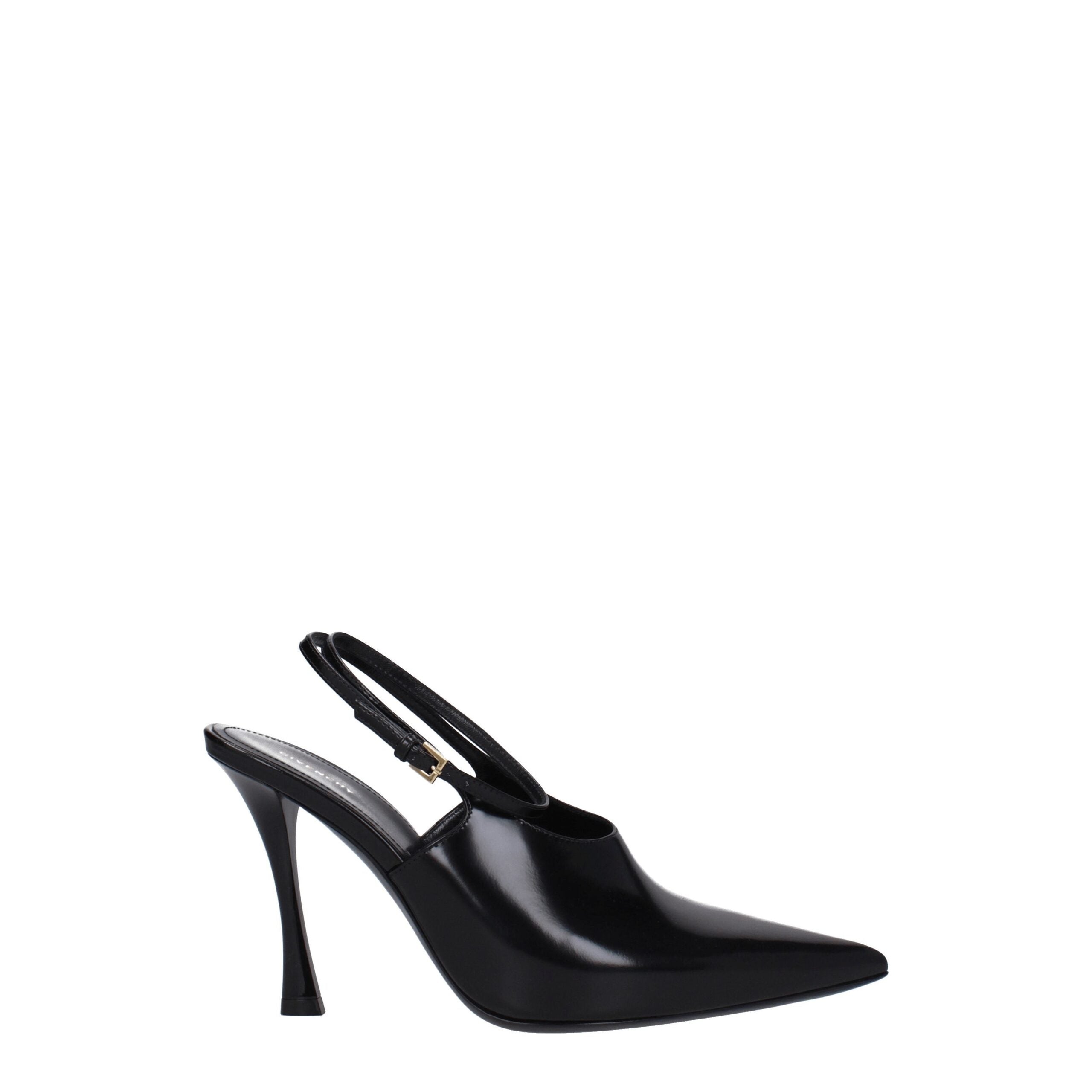 Givenchy Schwarze Leder Pumps mit hohem Absatz-1