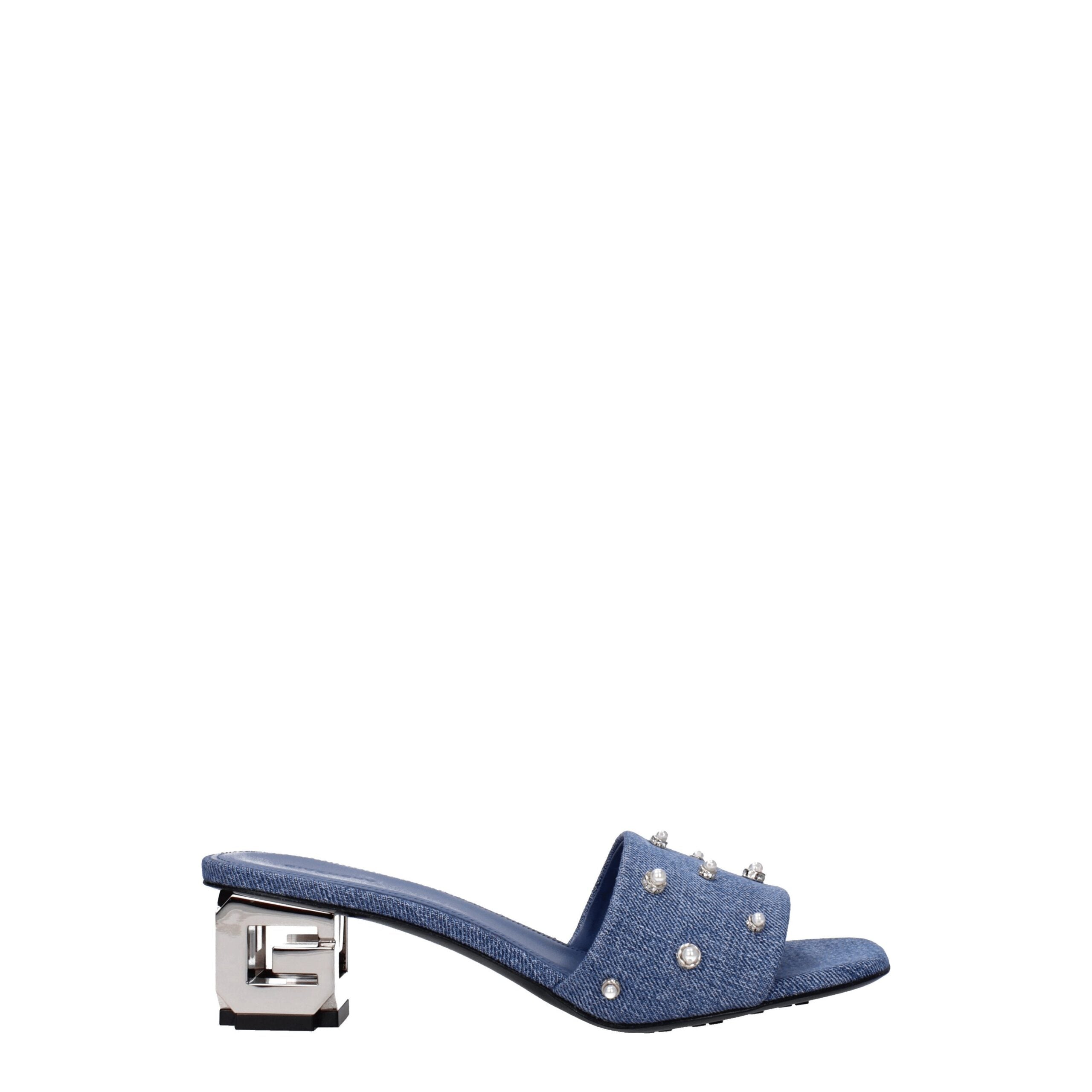 Givenchy blue fabric sandals-1