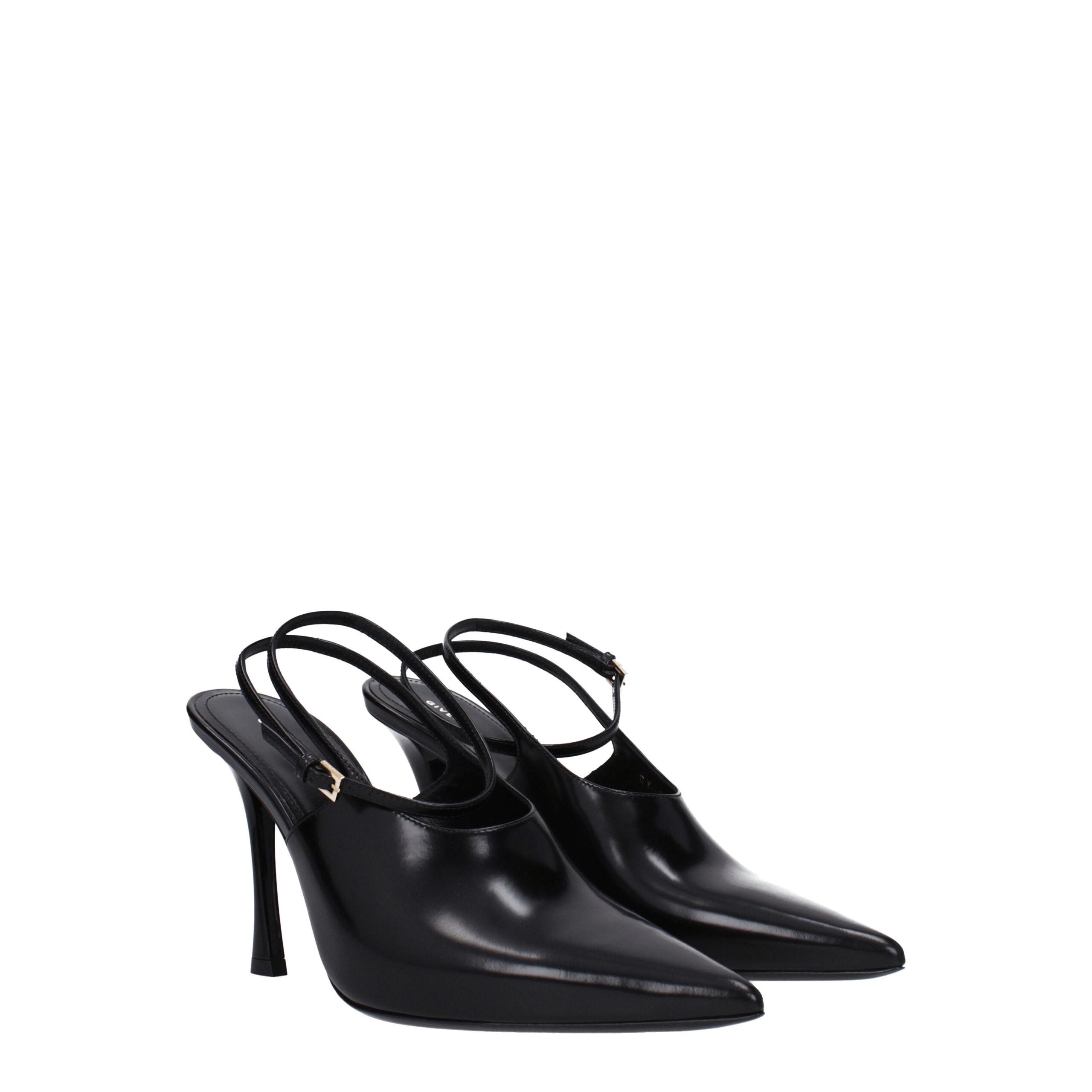 Givenchy Schwarze Leder Pumps mit hohem Absatz-2
