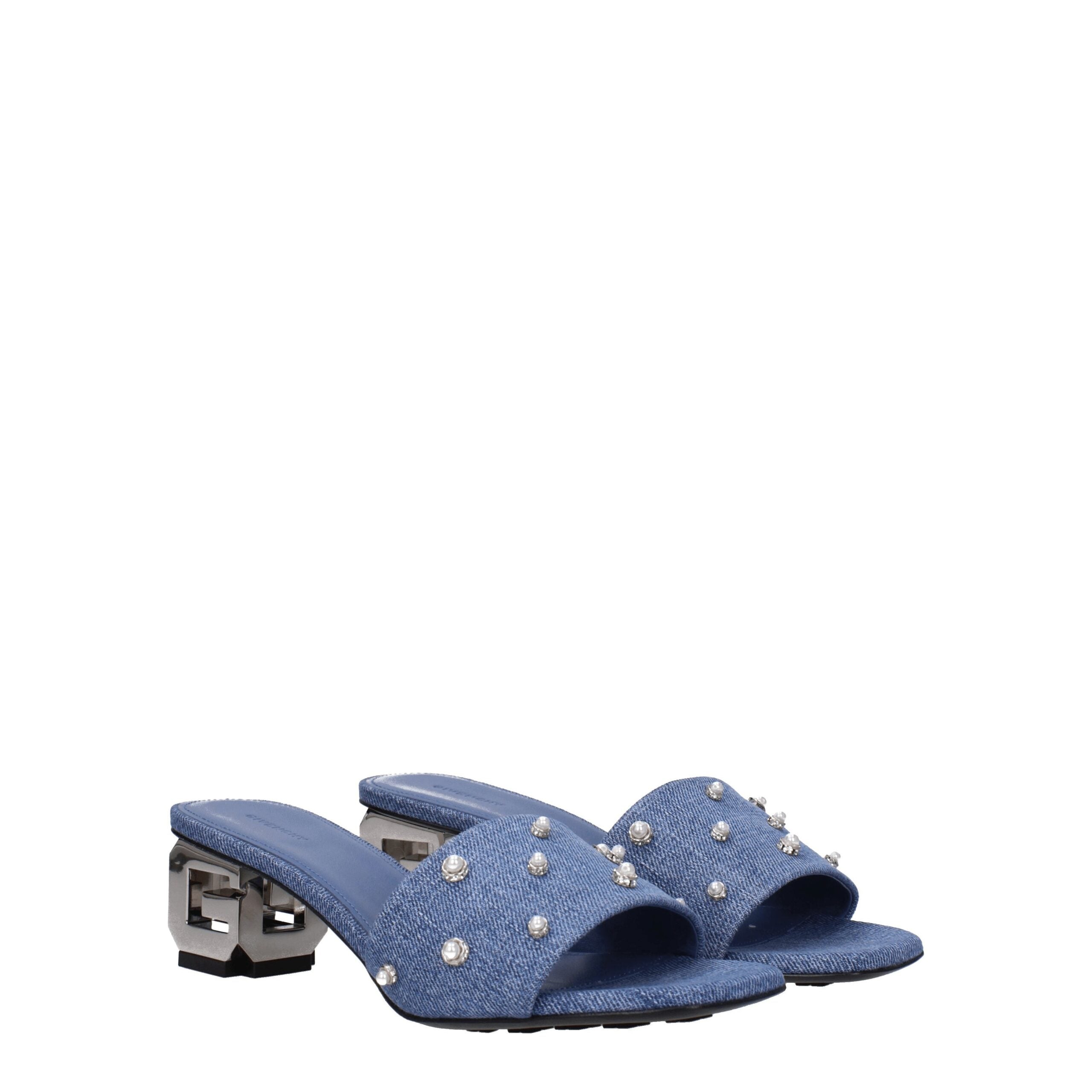 Givenchy blue fabric sandals-2