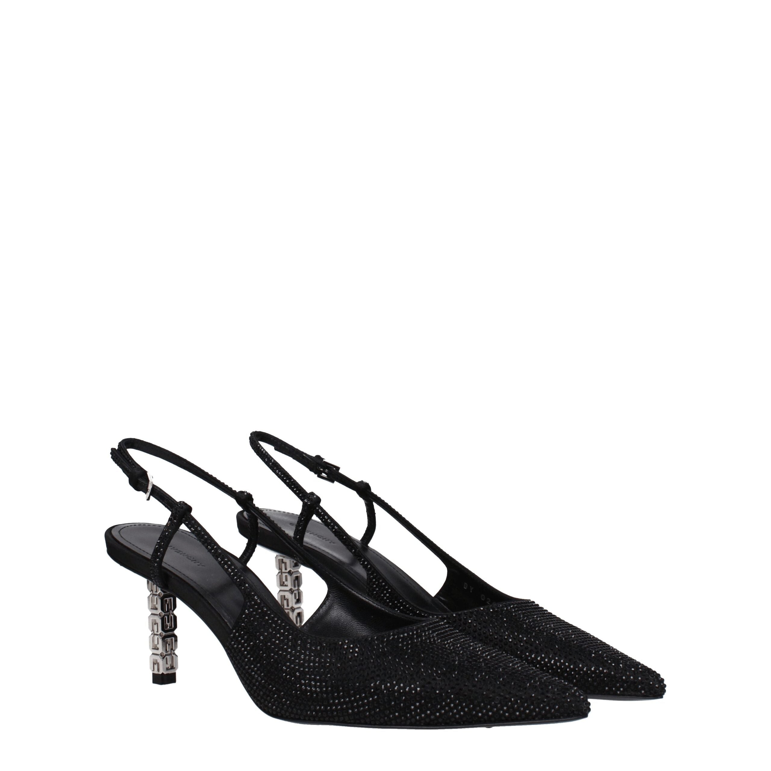 Givenchy Schwarze Stoffpumps-2