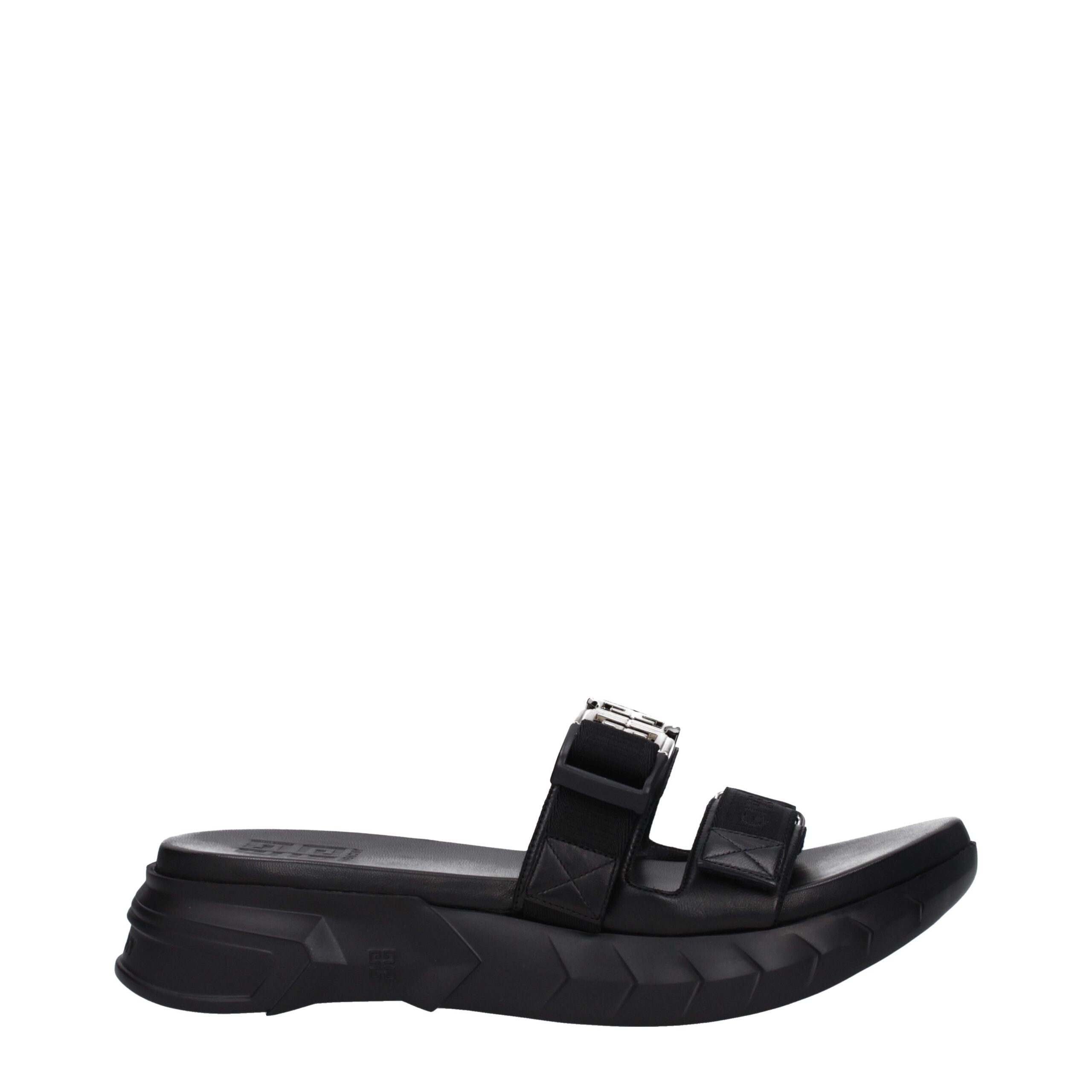 Givenchy Schwarze Stoff-Pantoffeln-1