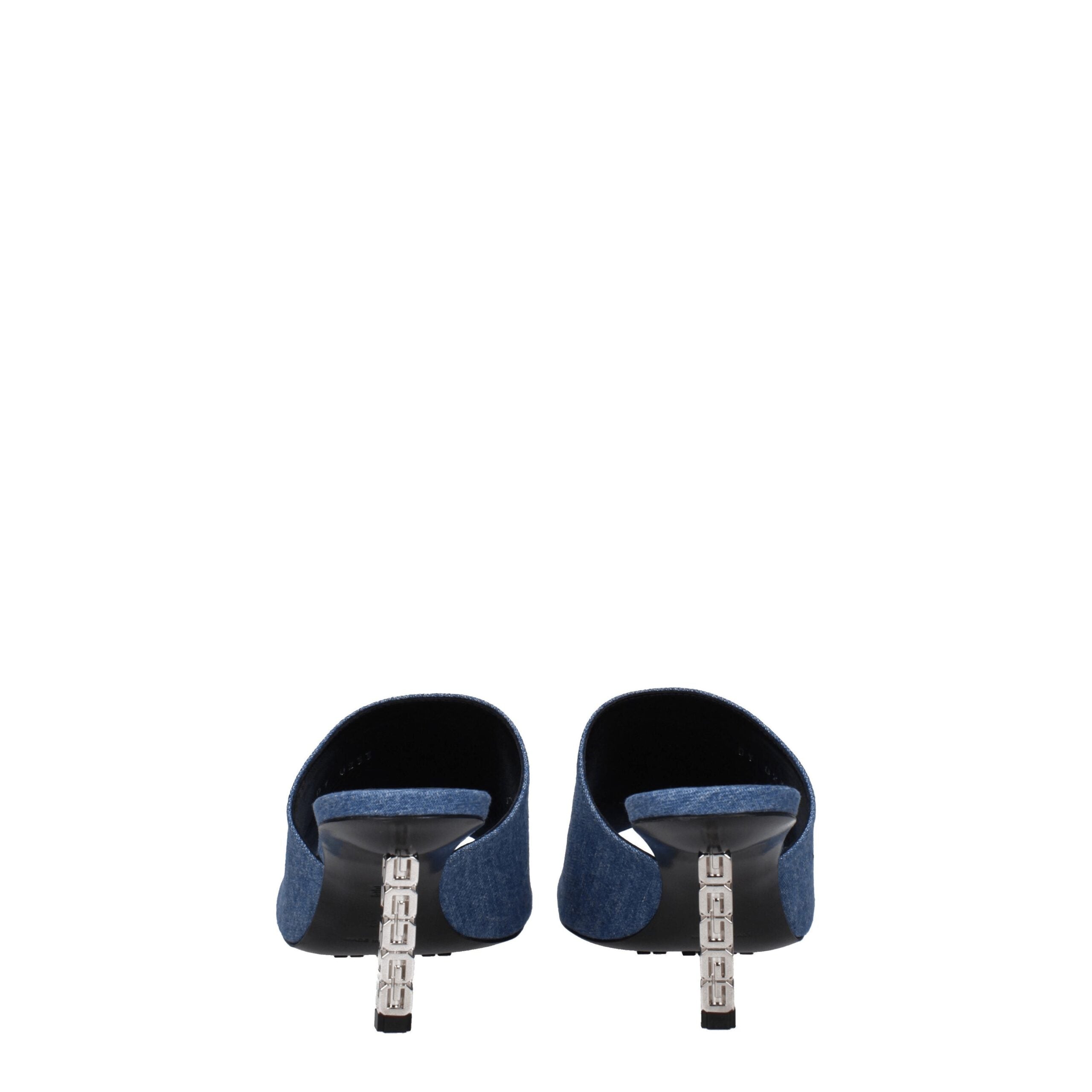Givenchy Blue Fabric Platform Sandals-5