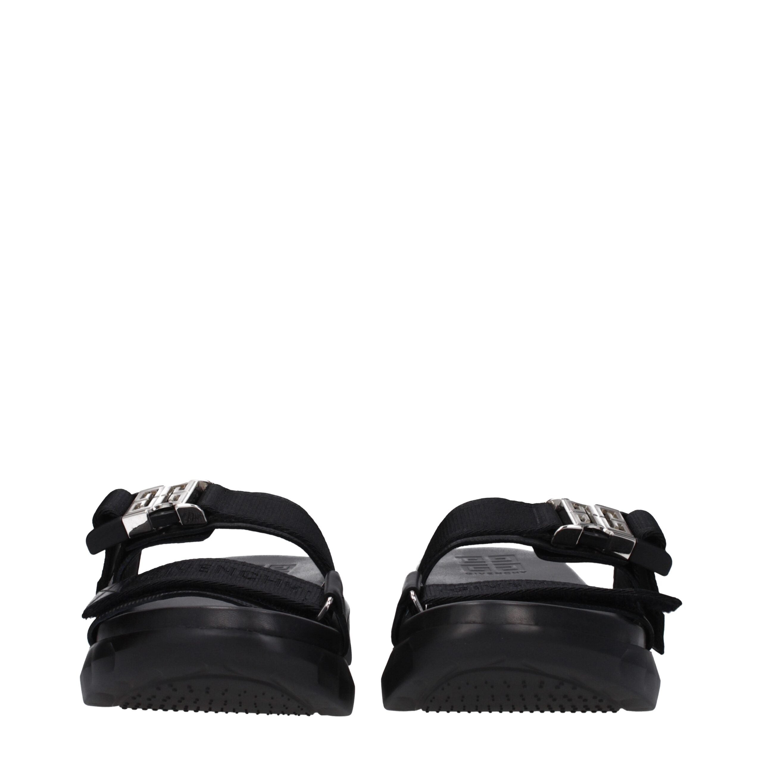 Givenchy Schwarze Stoff-Pantoffeln-3