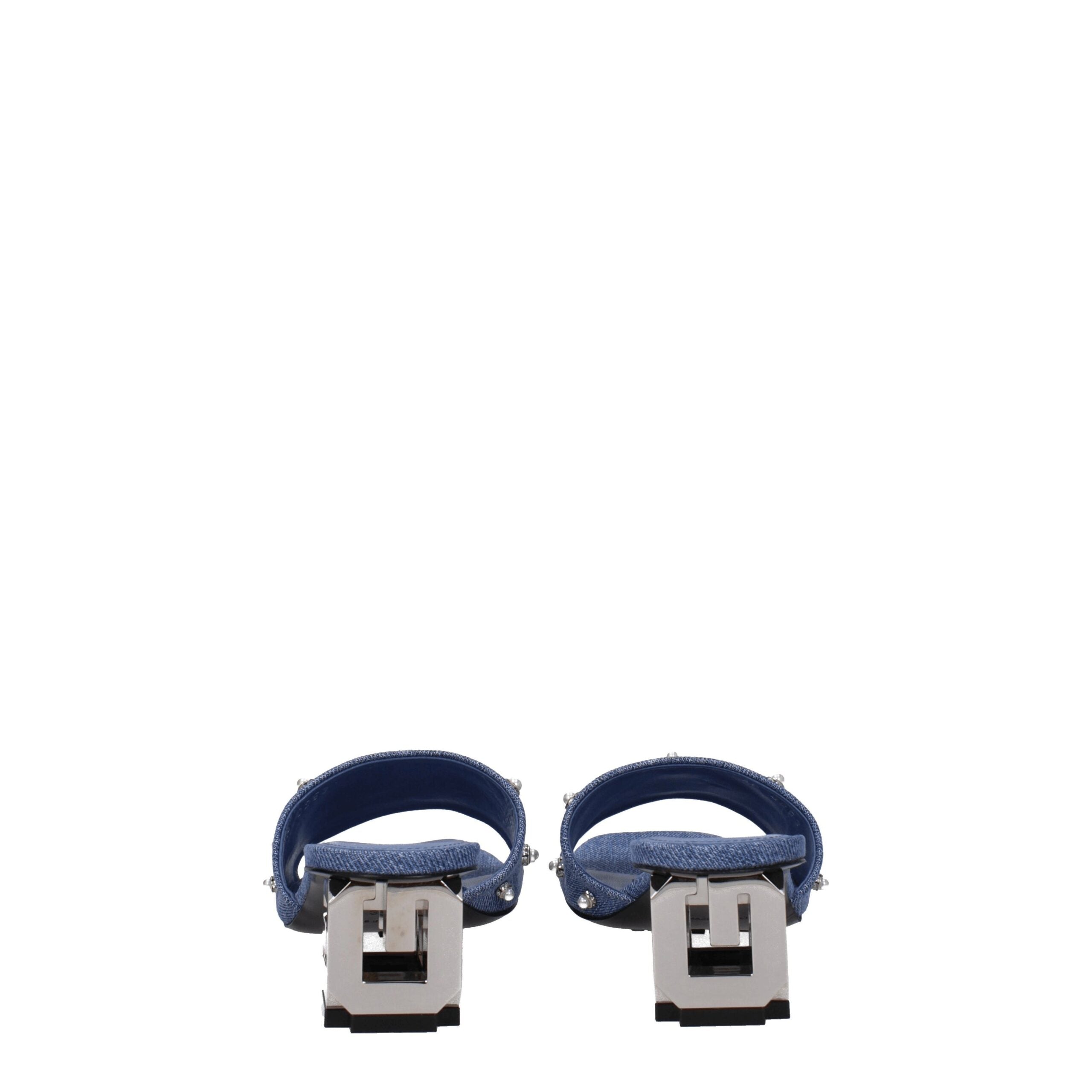 Givenchy blue fabric sandals-5
