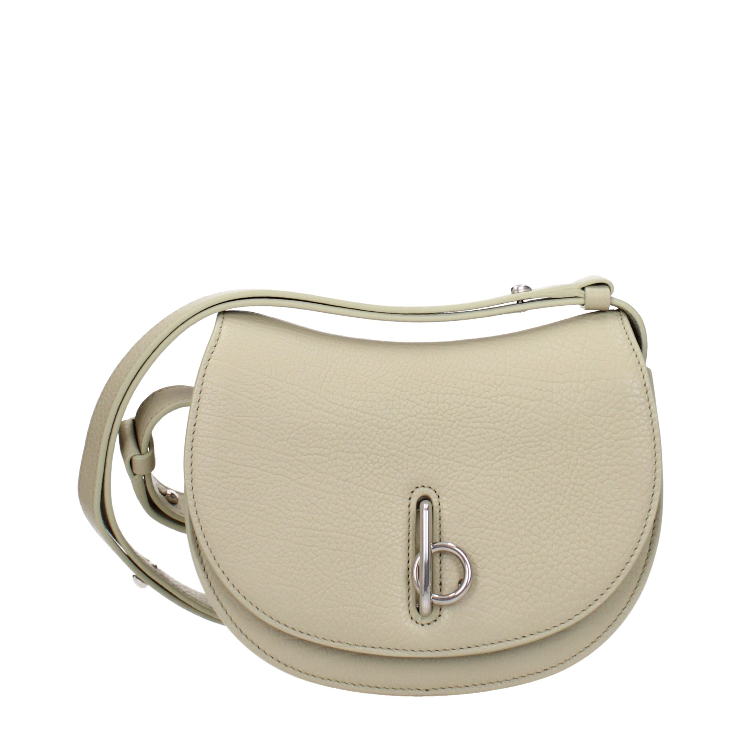 Burberry Green Leather Shoulder Bag-1