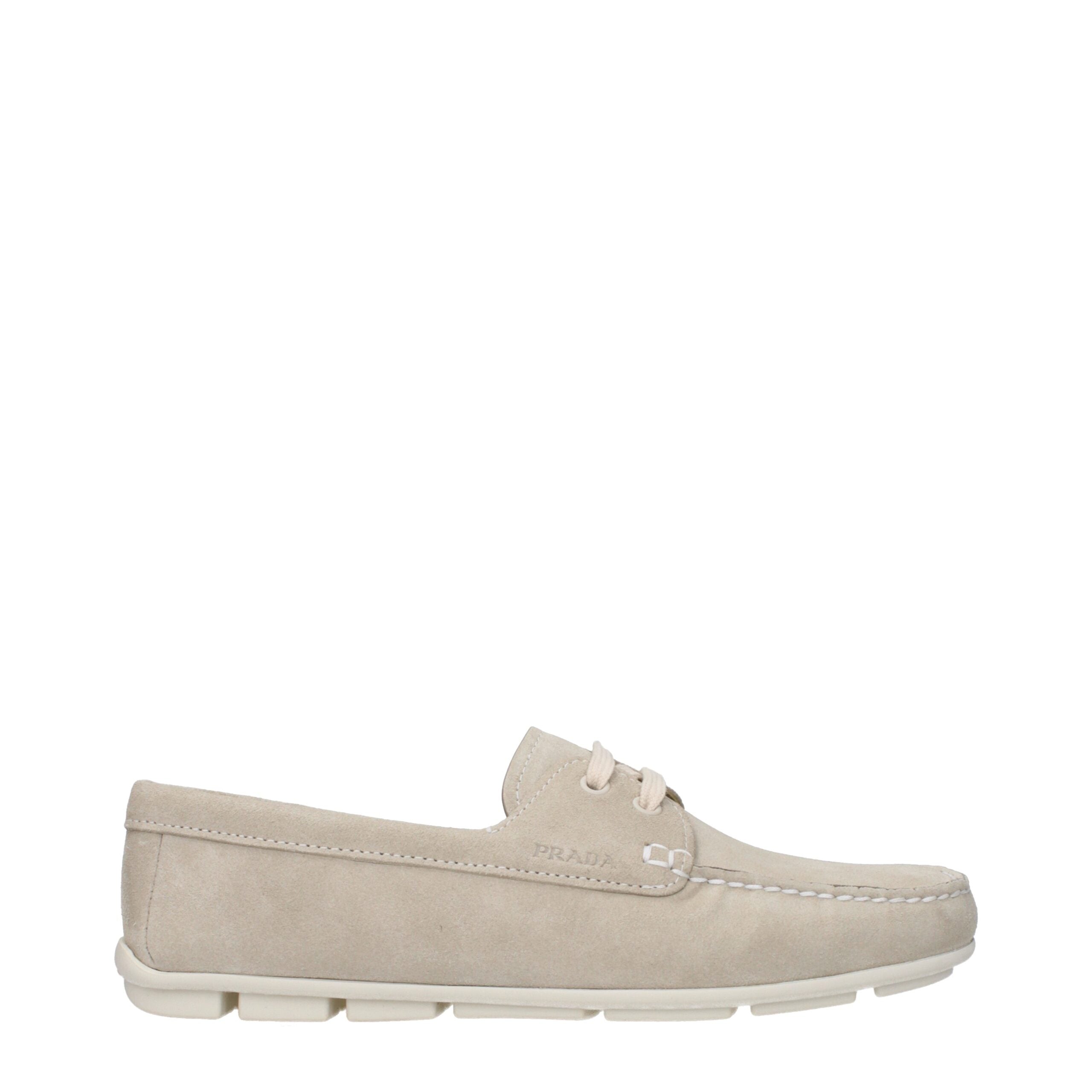 Prada Graue Leder Slipper-1