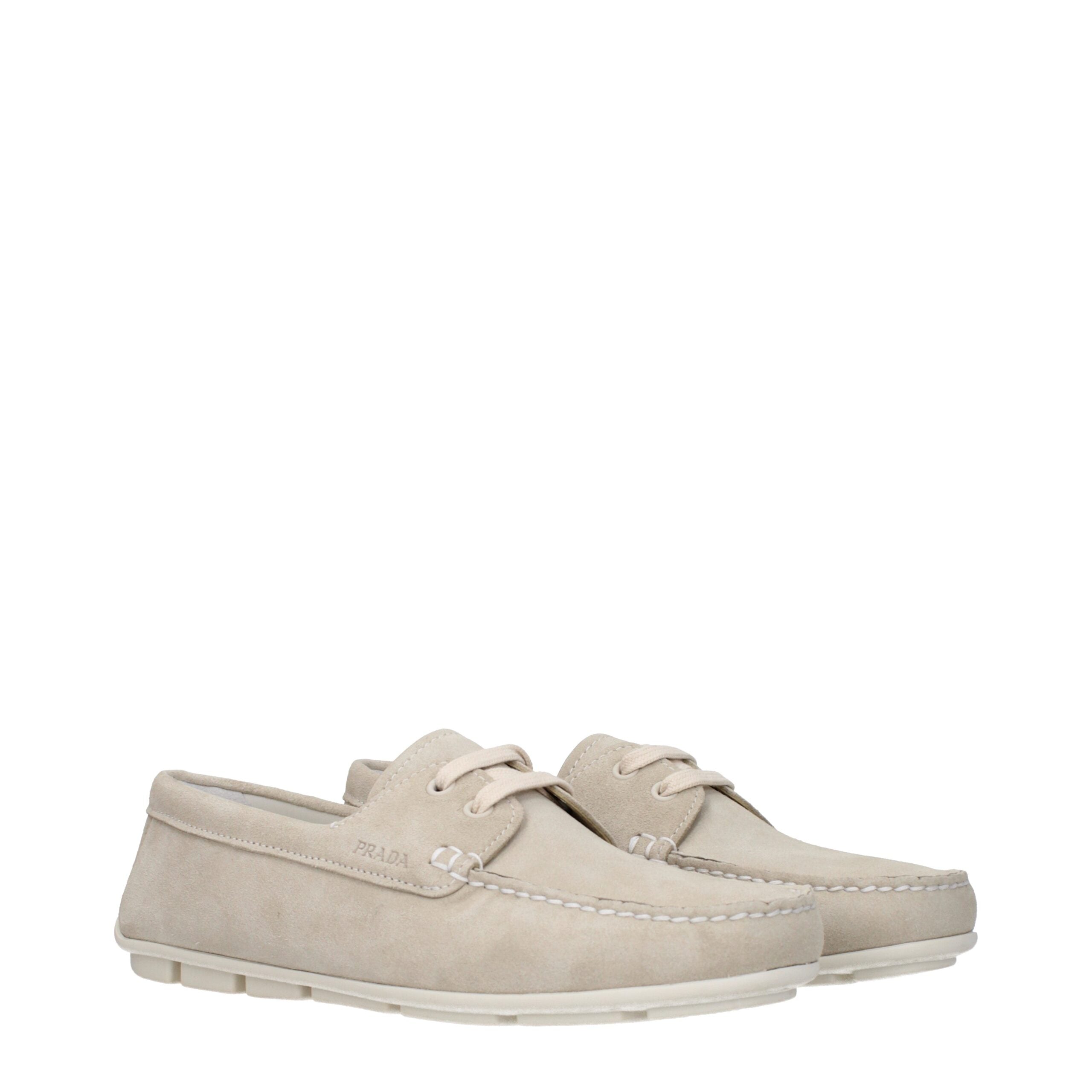 Prada Graue Leder Slipper-2