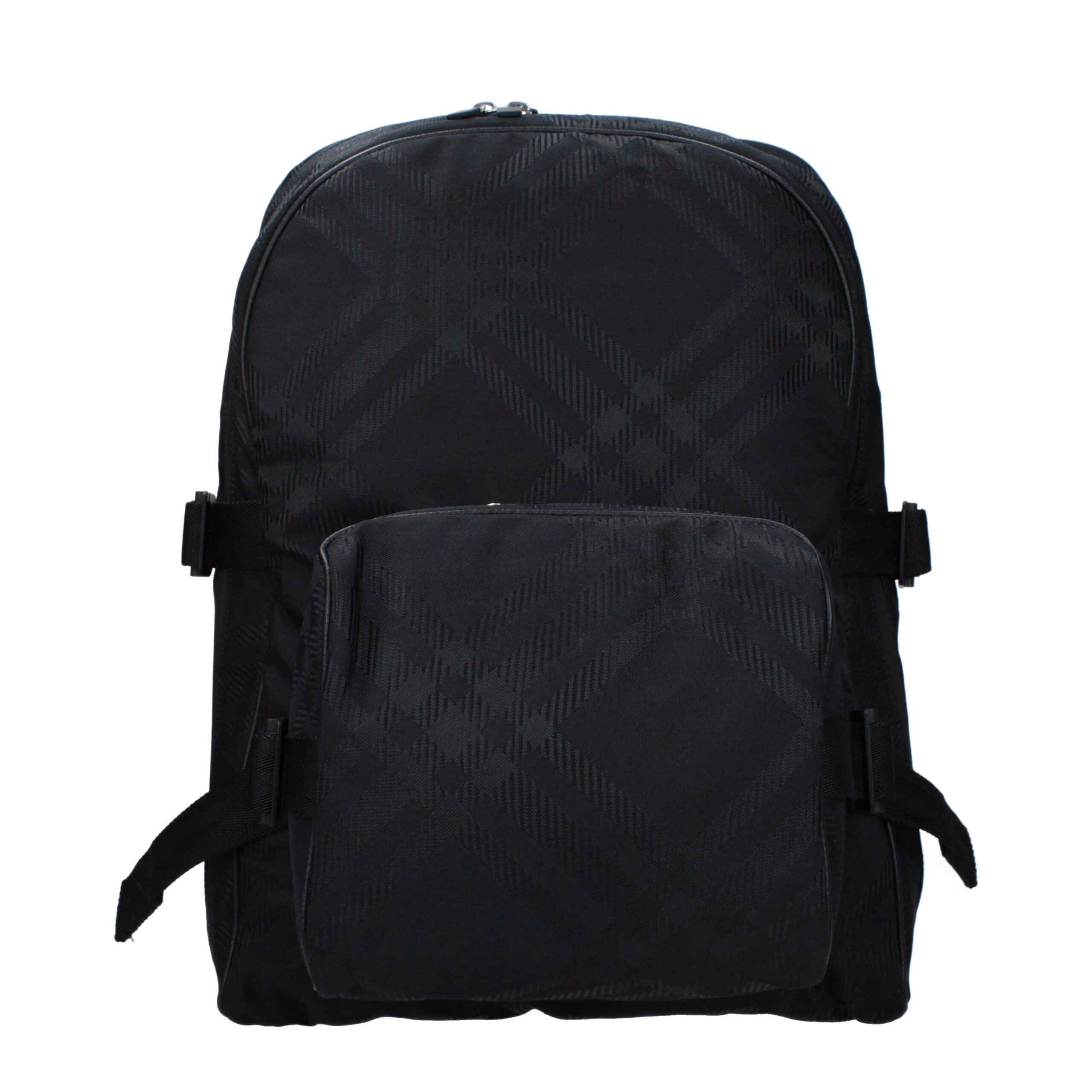 Burberry Schwarzer Stoffrucksack-1