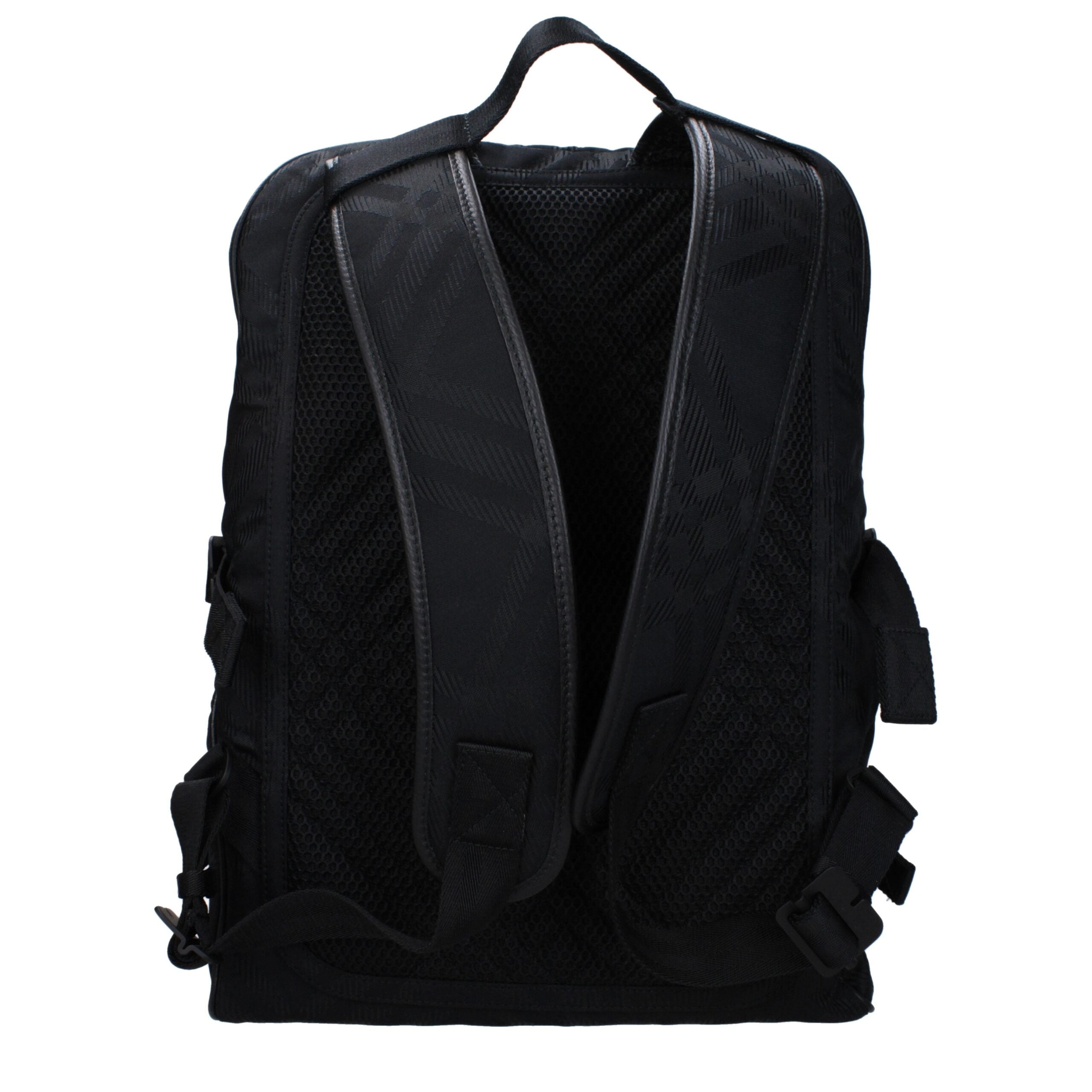 Burberry Schwarzer Stoffrucksack-3