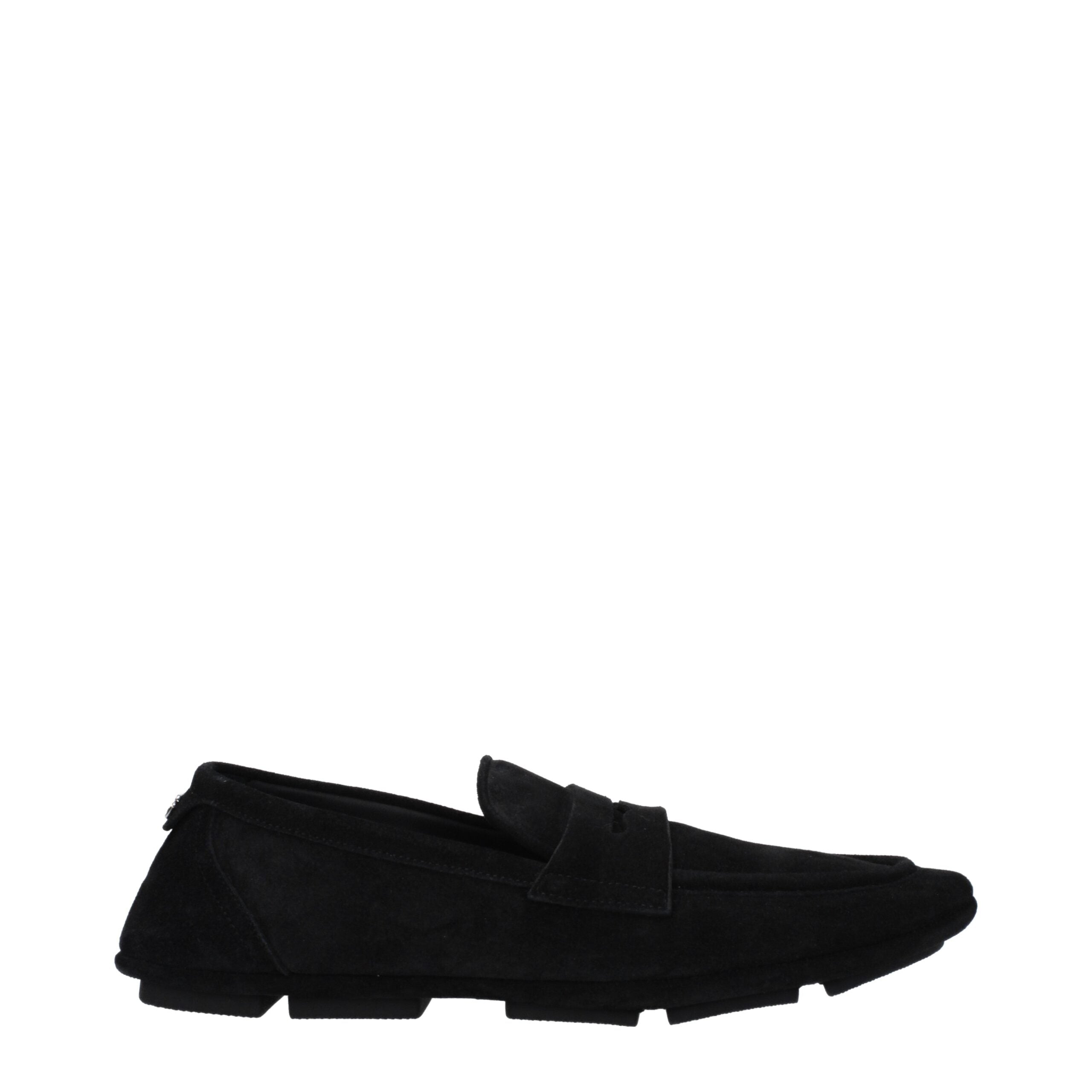 Dolce & Gabbana Schwarze Leder Slipper-1