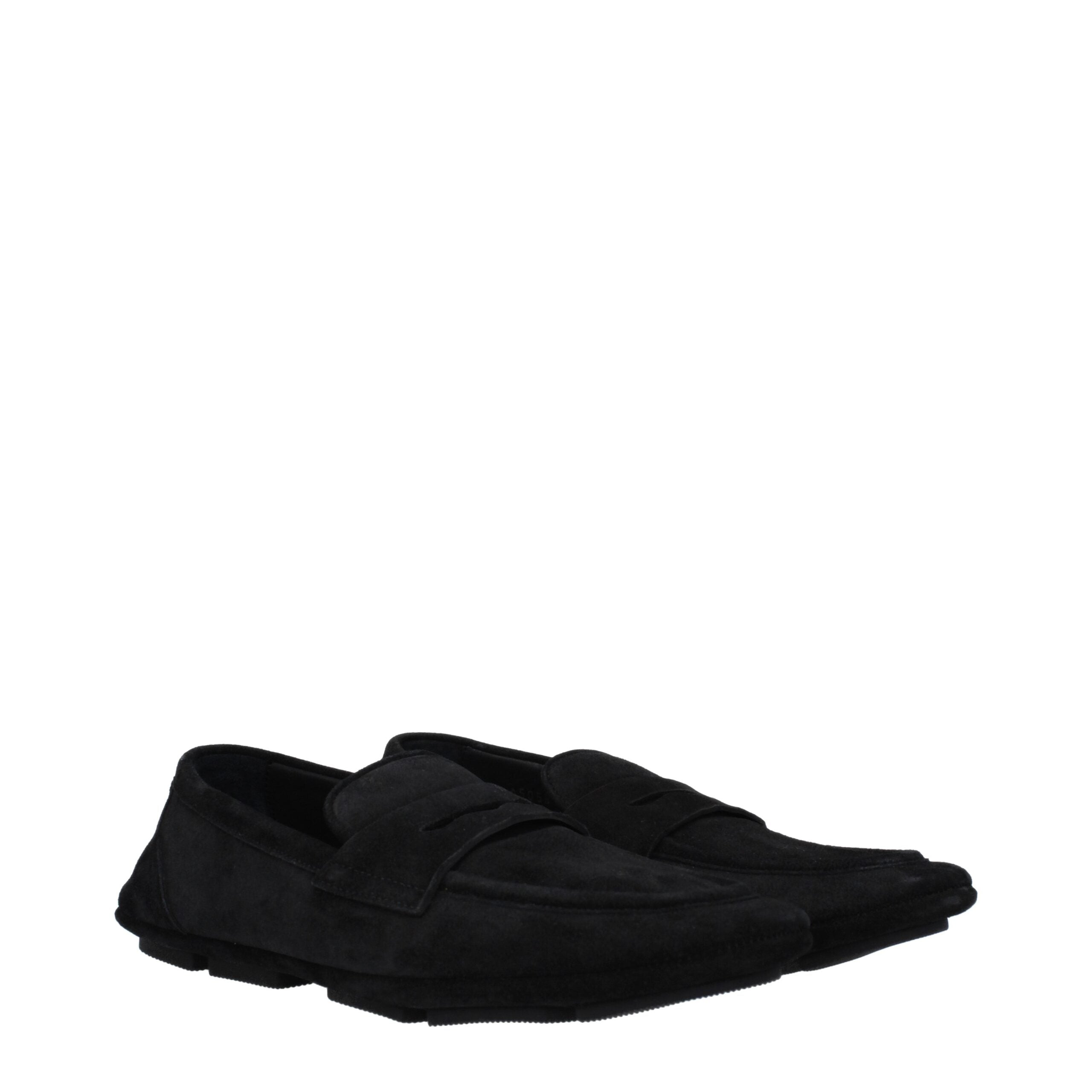 Dolce & Gabbana Schwarze Leder Slipper-2
