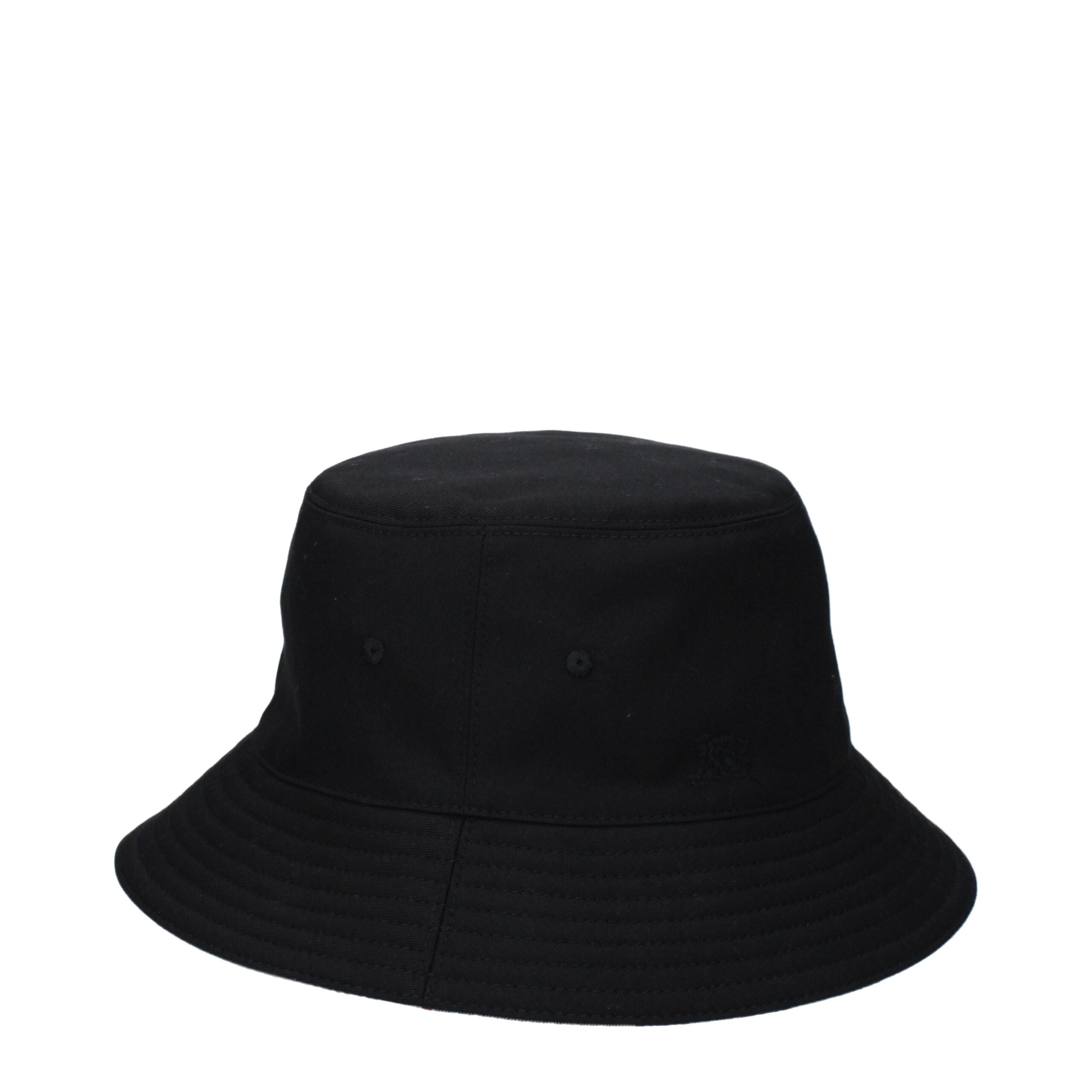 Burberry Schwarzer Stoff-Fischerhut