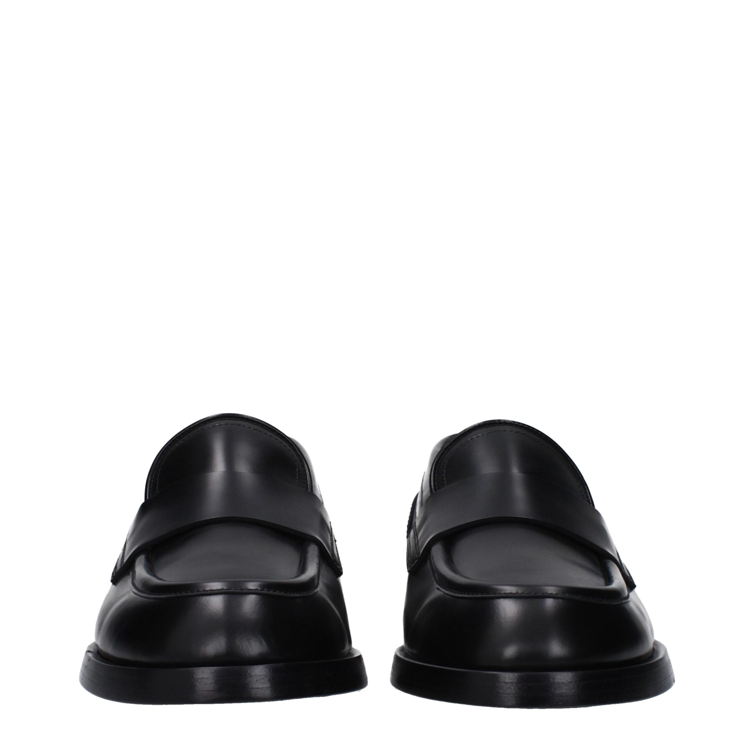 Pantuflas de piel negra Dolce & Gabbana-3