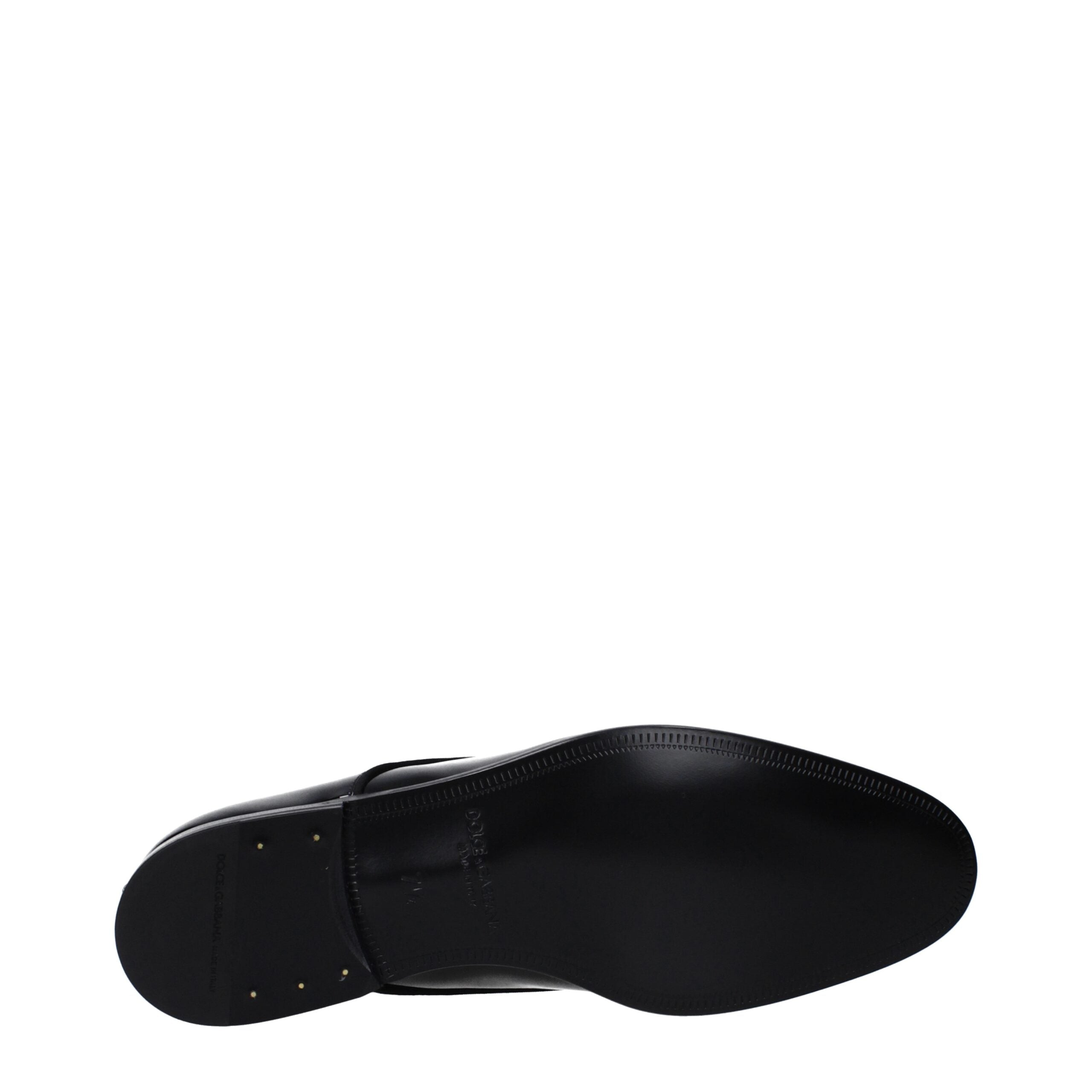 Dolce & Gabbana Black Leather Oxfords and Derbies-5