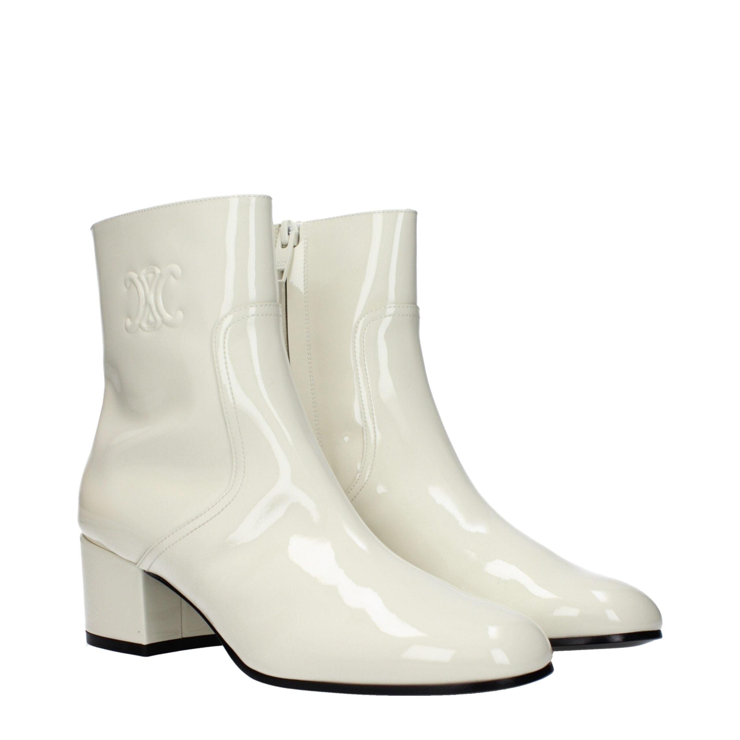 Botines de piel beige Celine-2
