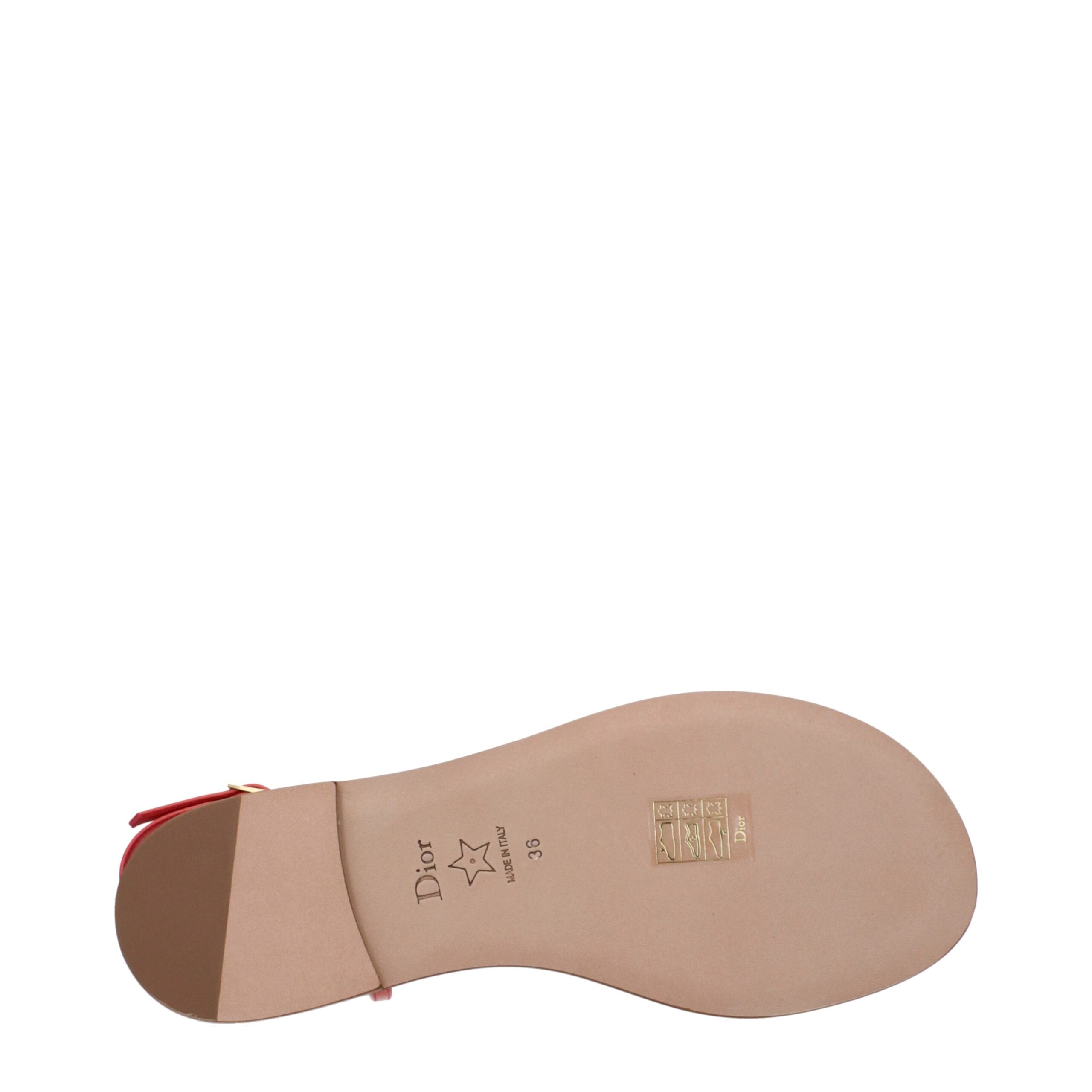 Christian Dior Rosa Flip-Flop-Sandalen aus Leder-5