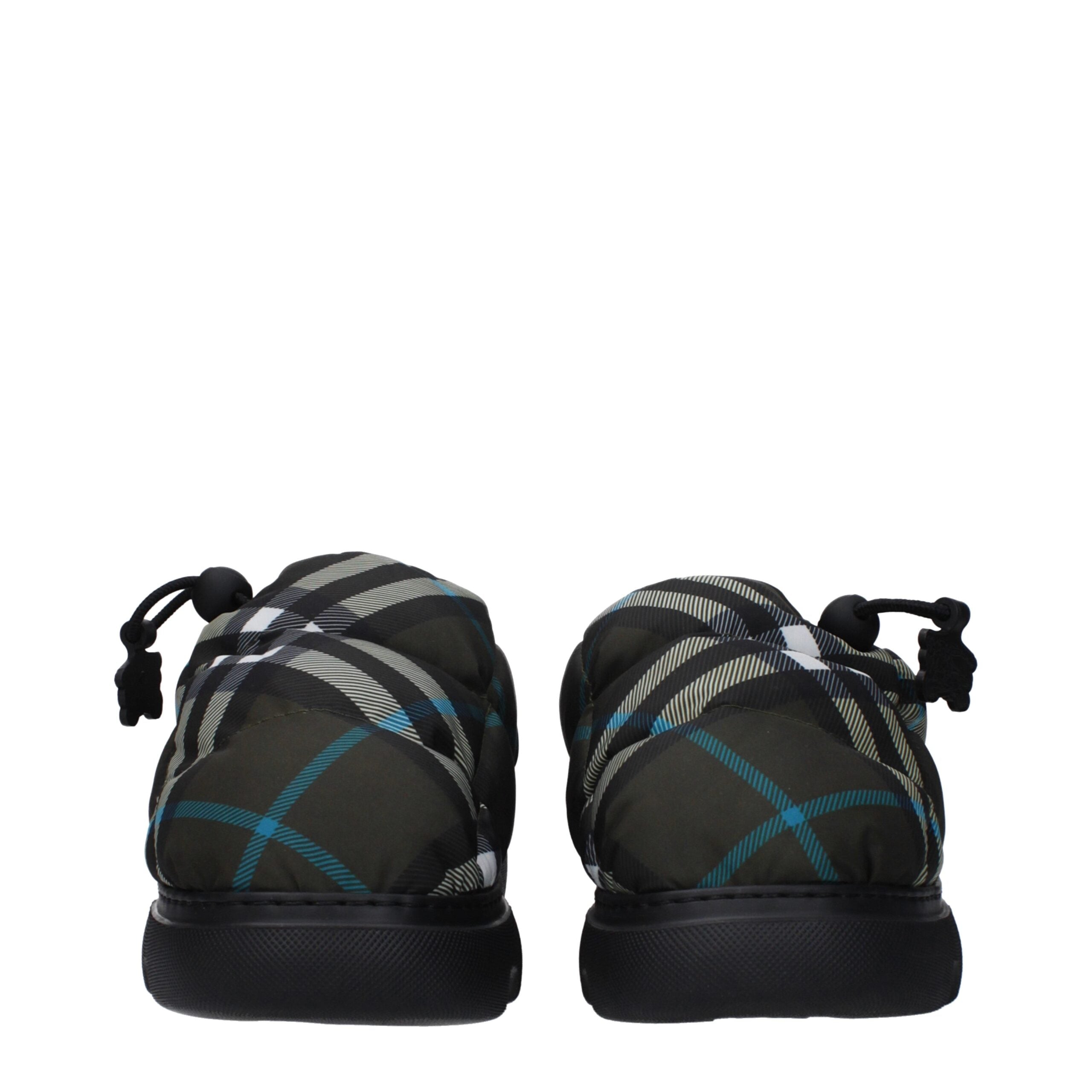 Burberry slippers in green fabric-3