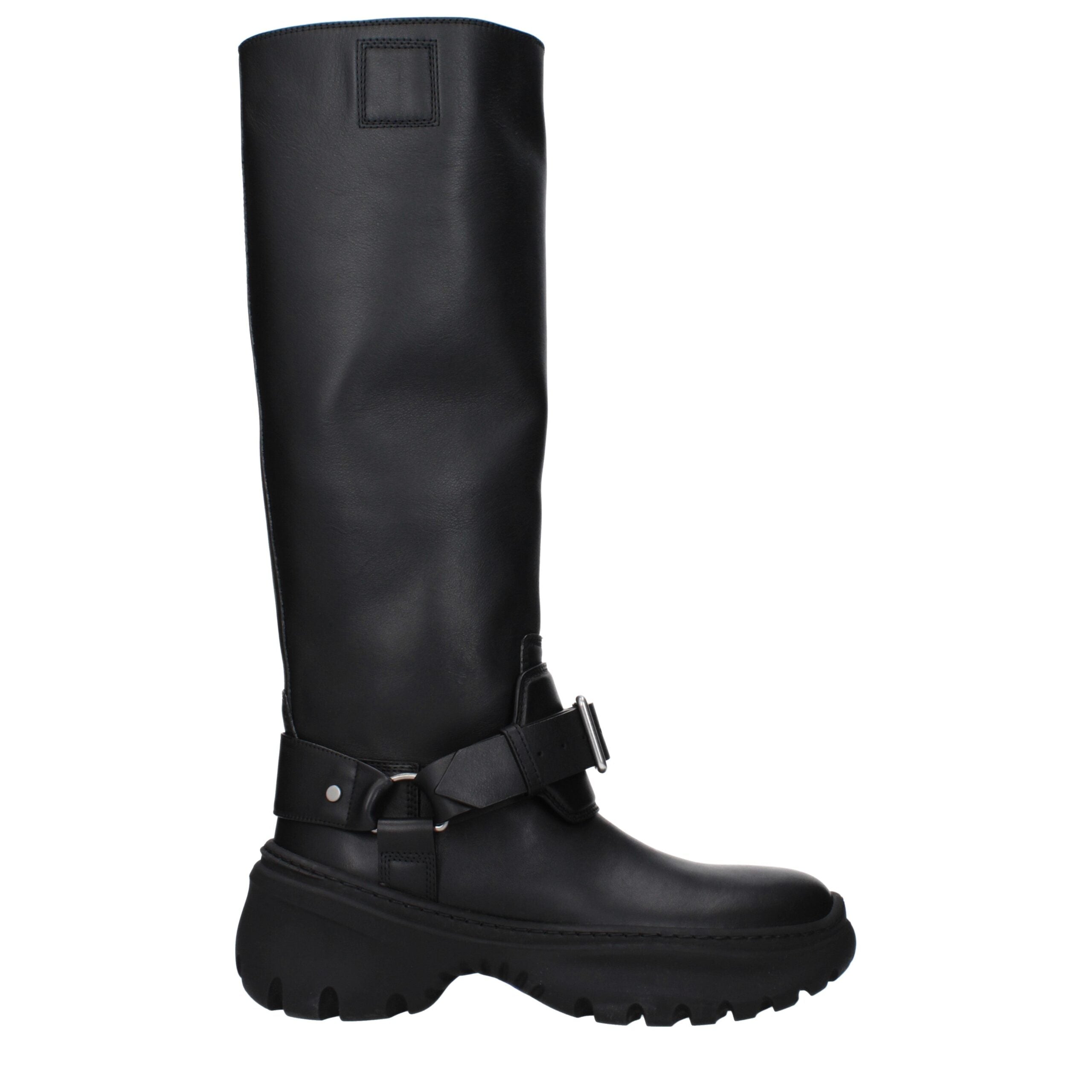 Burberry Schwarze Lederstiefel-1
