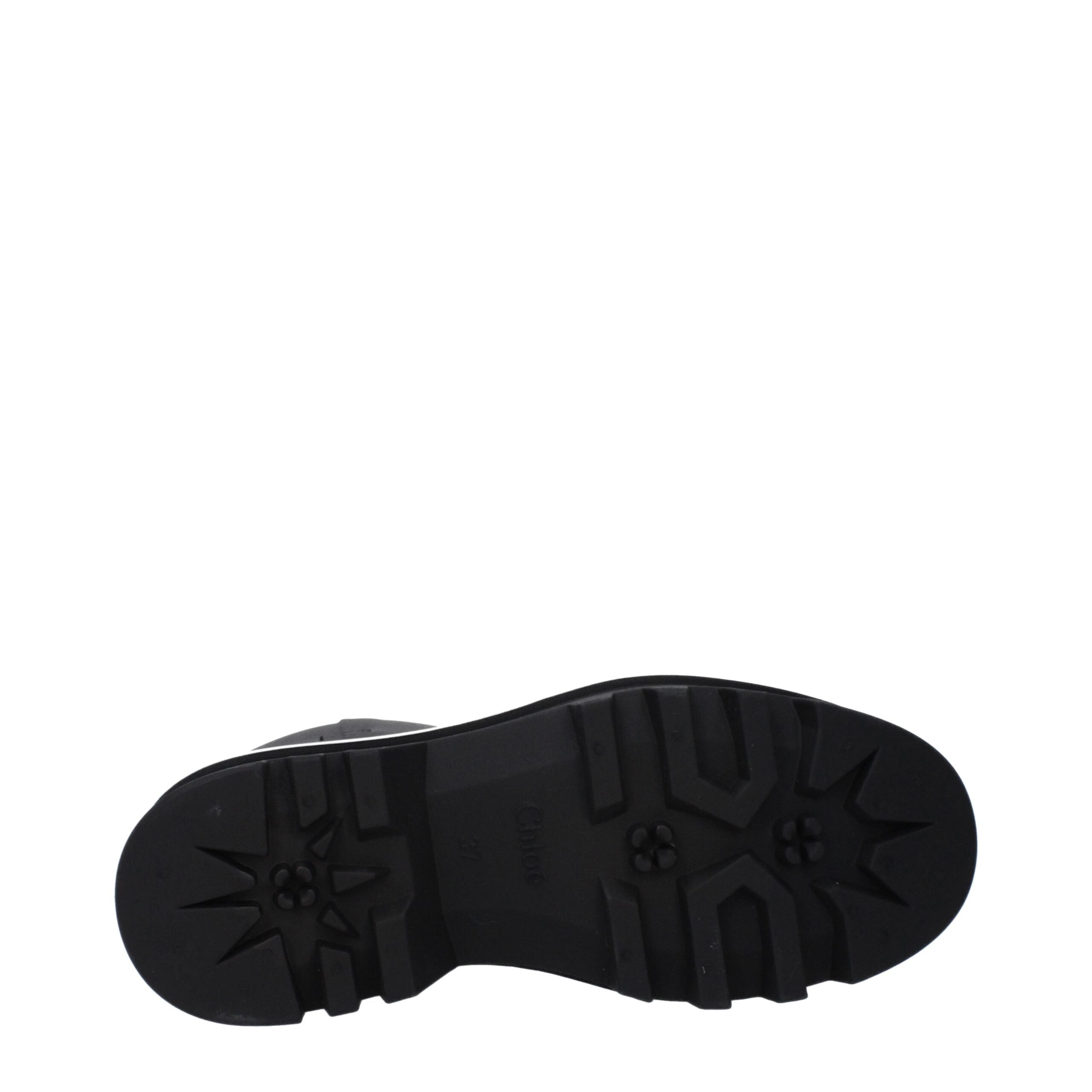 Chloé Black Cotton Ankle Boots-5