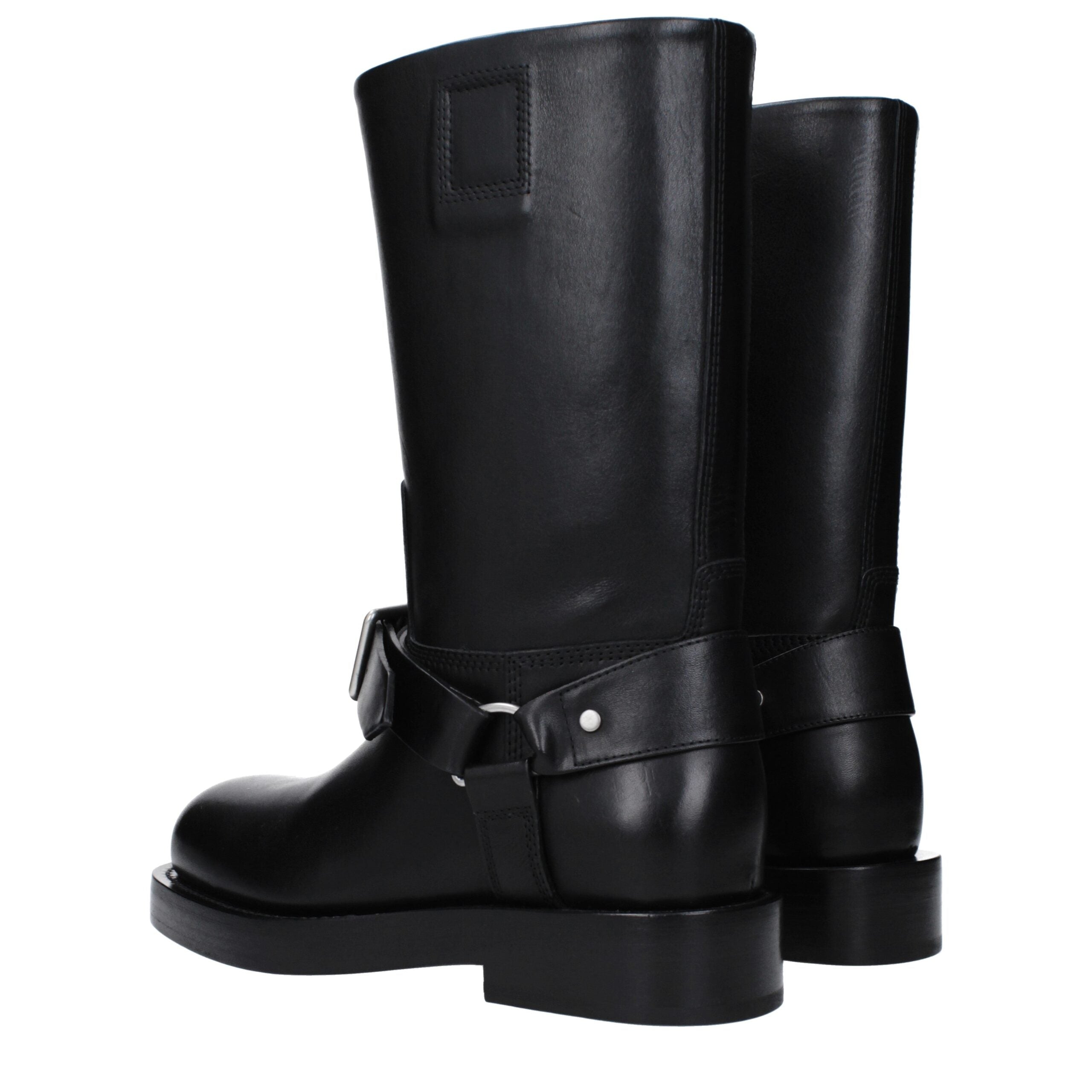 Burberry Black Leather Boots-4