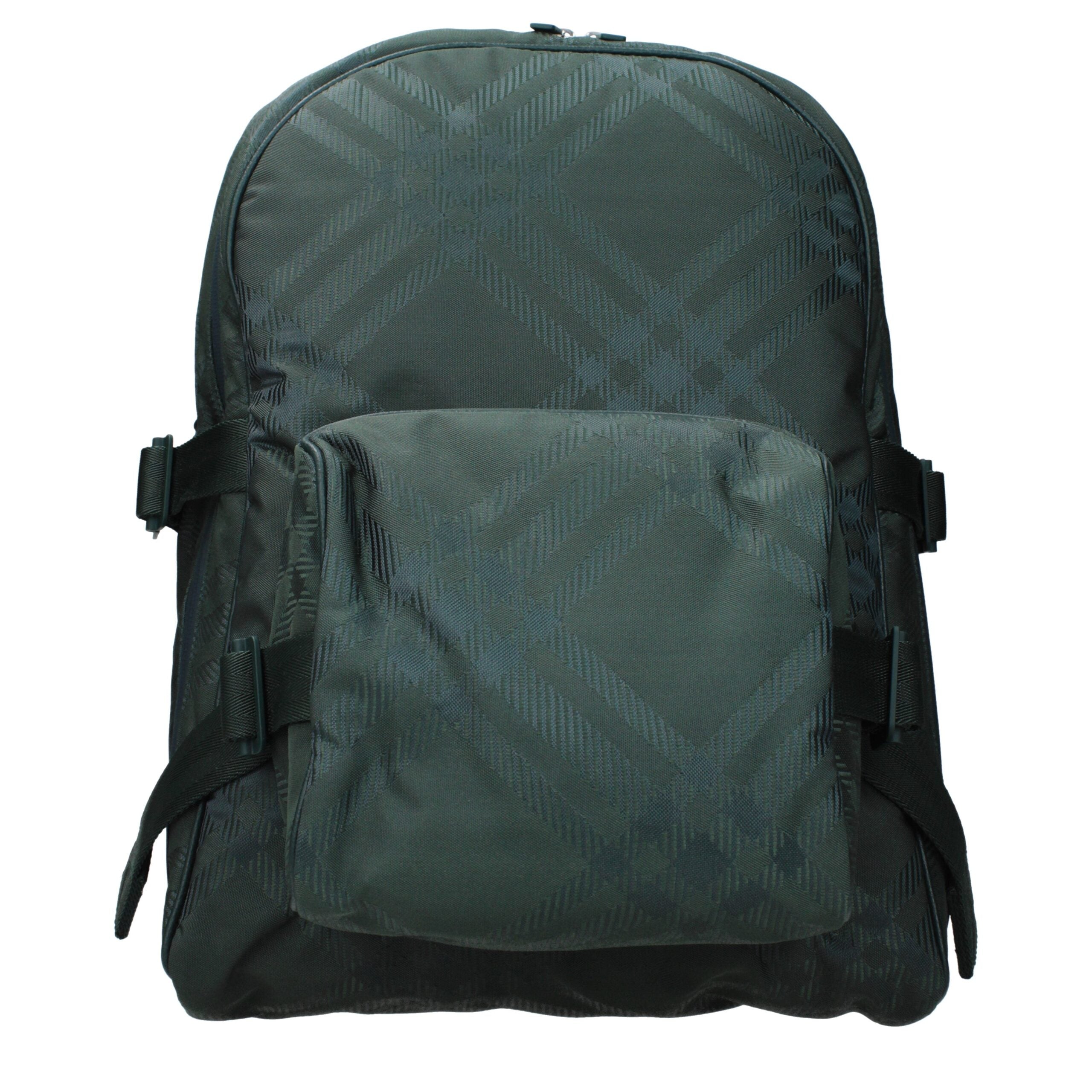 Burberry Grüner Stoffrucksack-1