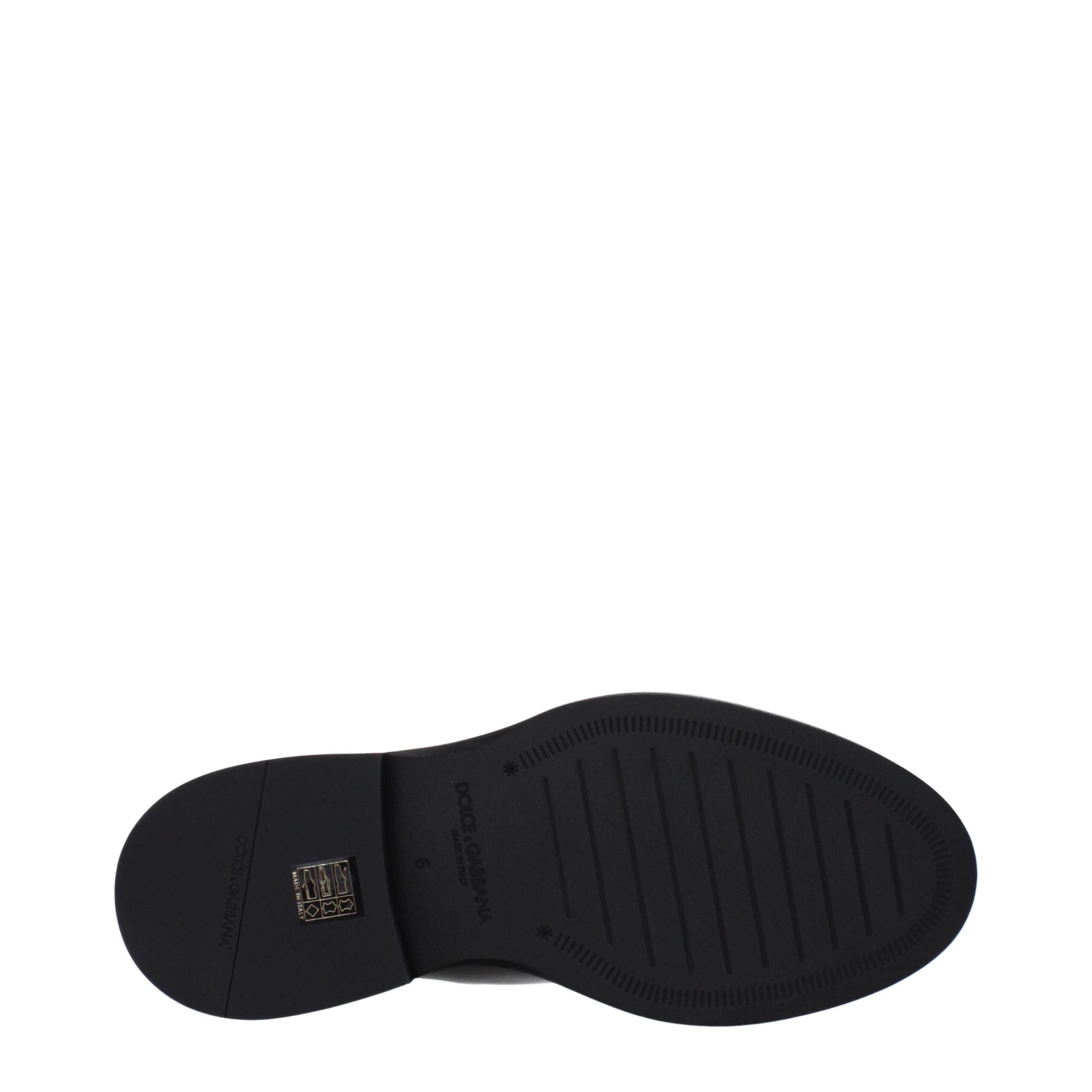 Dolce & Gabbana Schwarze Lederstiefeletten-5
