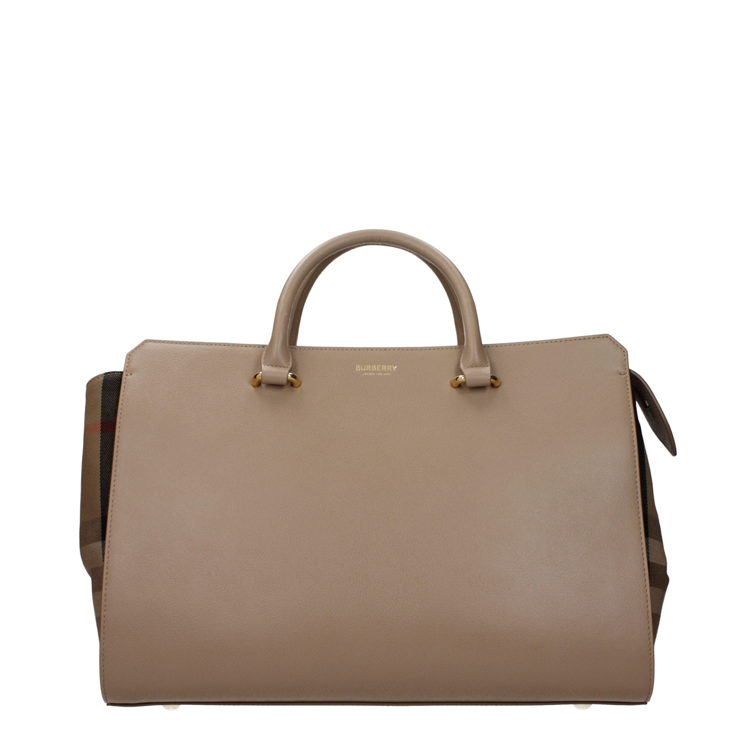 Burberry Beige Leder Handtasche-1