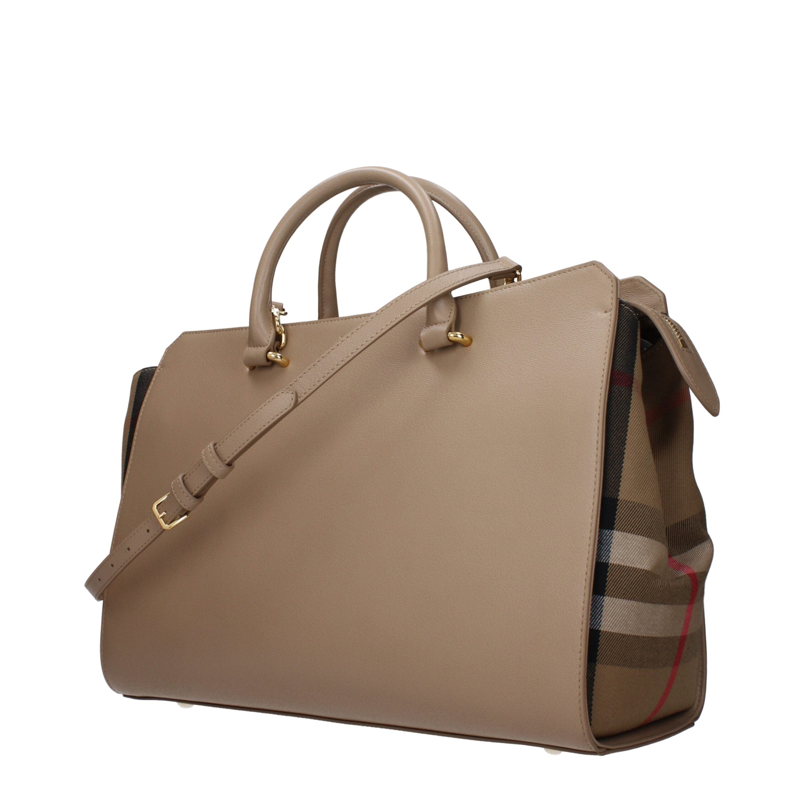 Burberry Beige Leder Handtasche-2