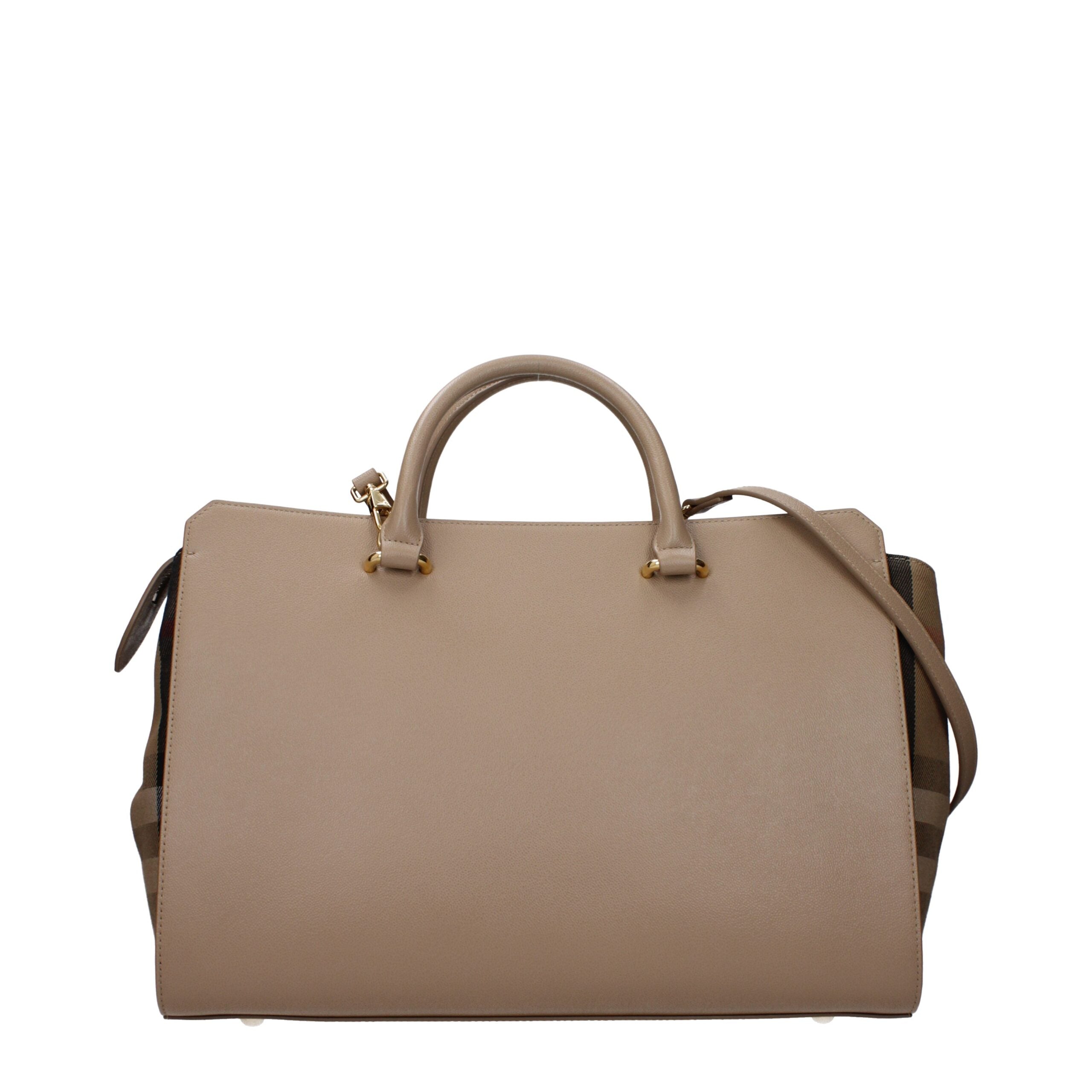 Burberry Beige Leder Handtasche-3