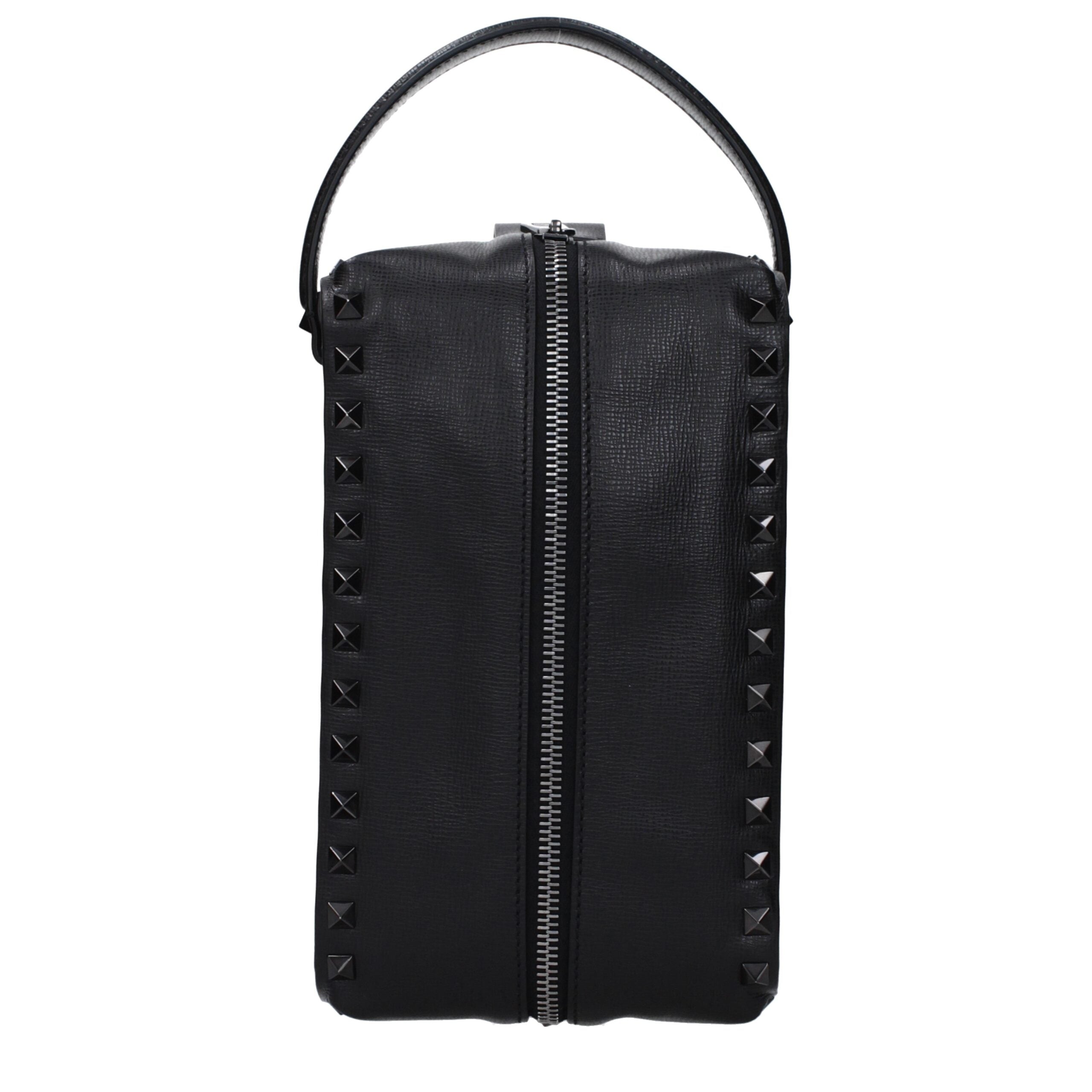 Valentino Garavani Elegant leather clutch in black-1