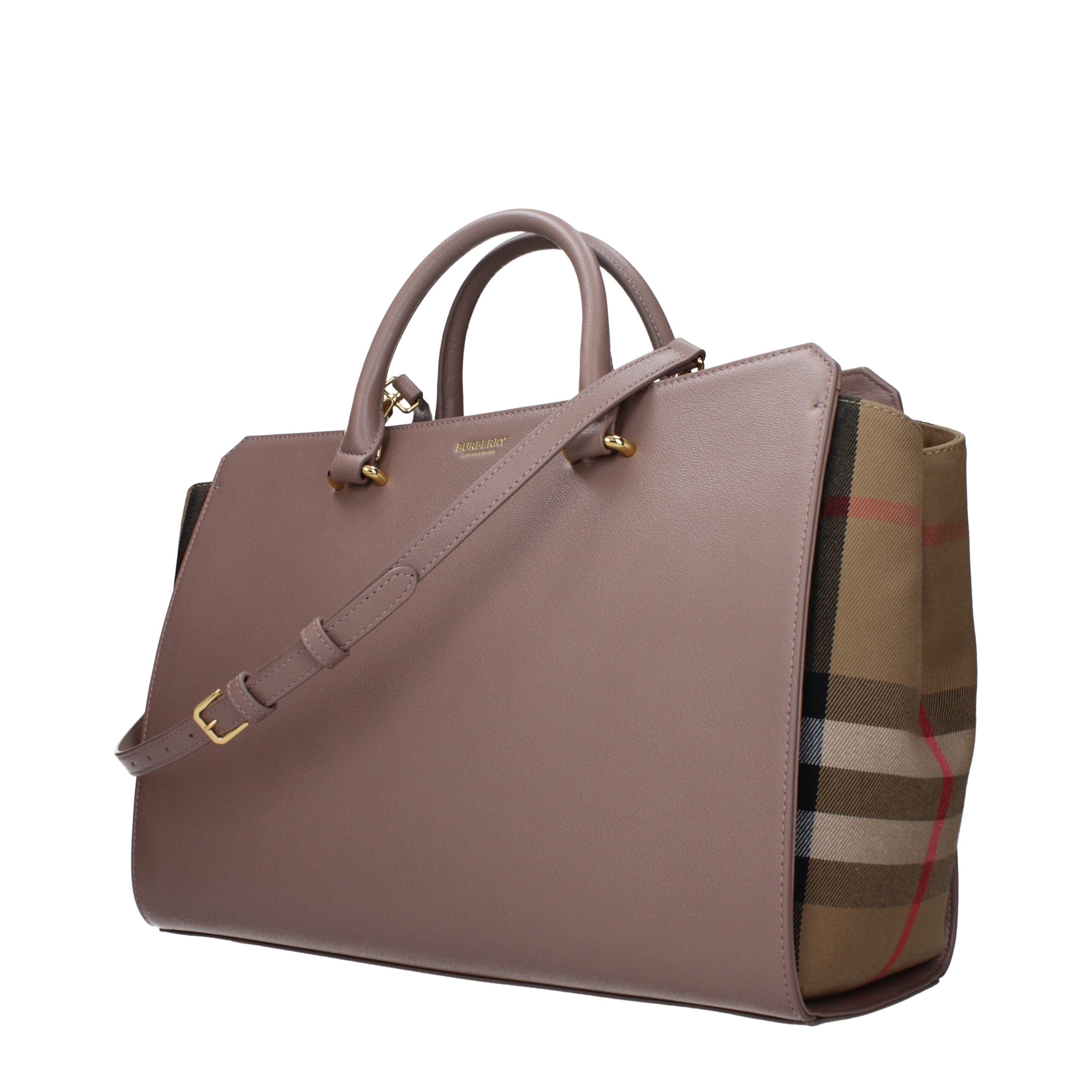 Bolso elegante Burberry en piel gris-2
