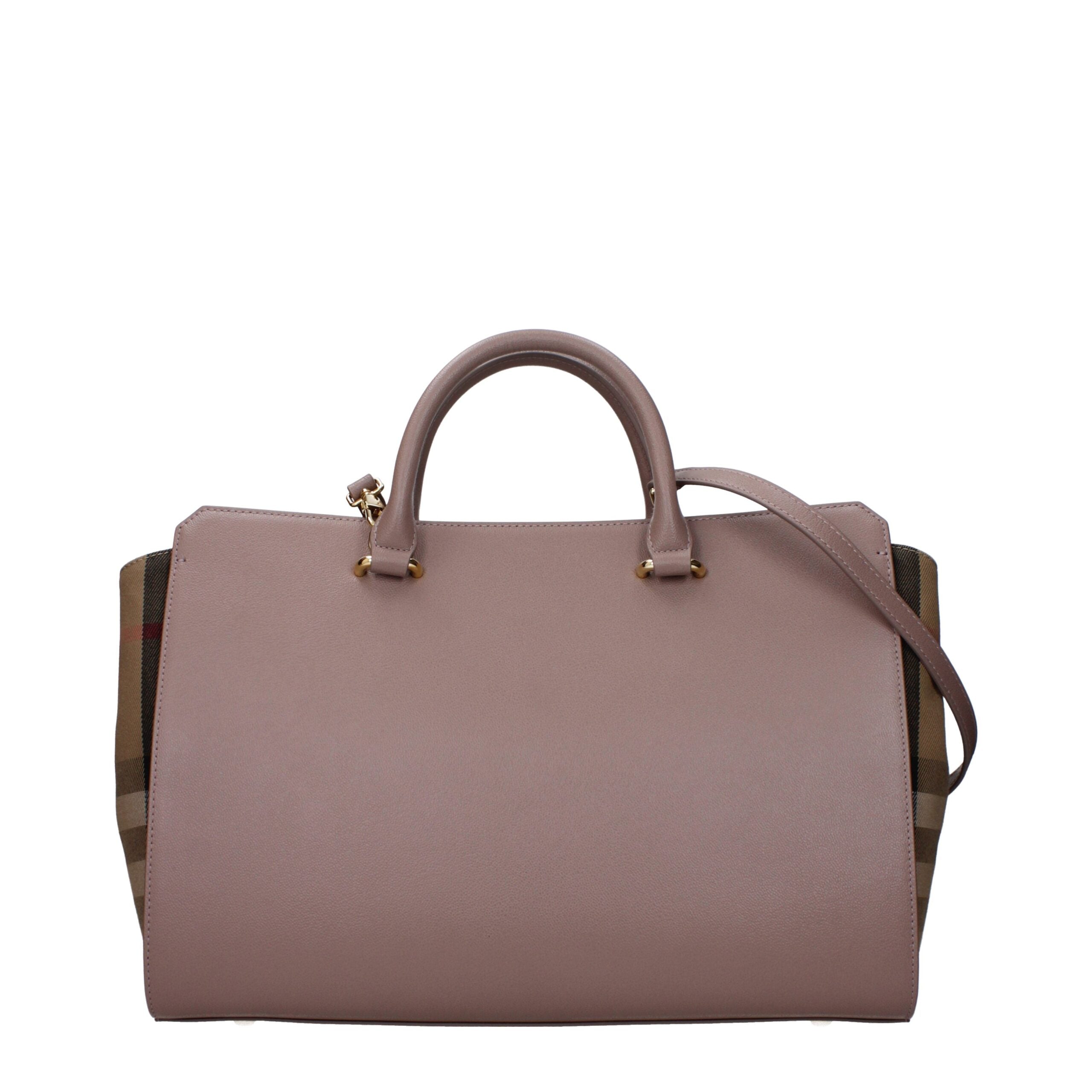 Bolso elegante Burberry en piel gris-3