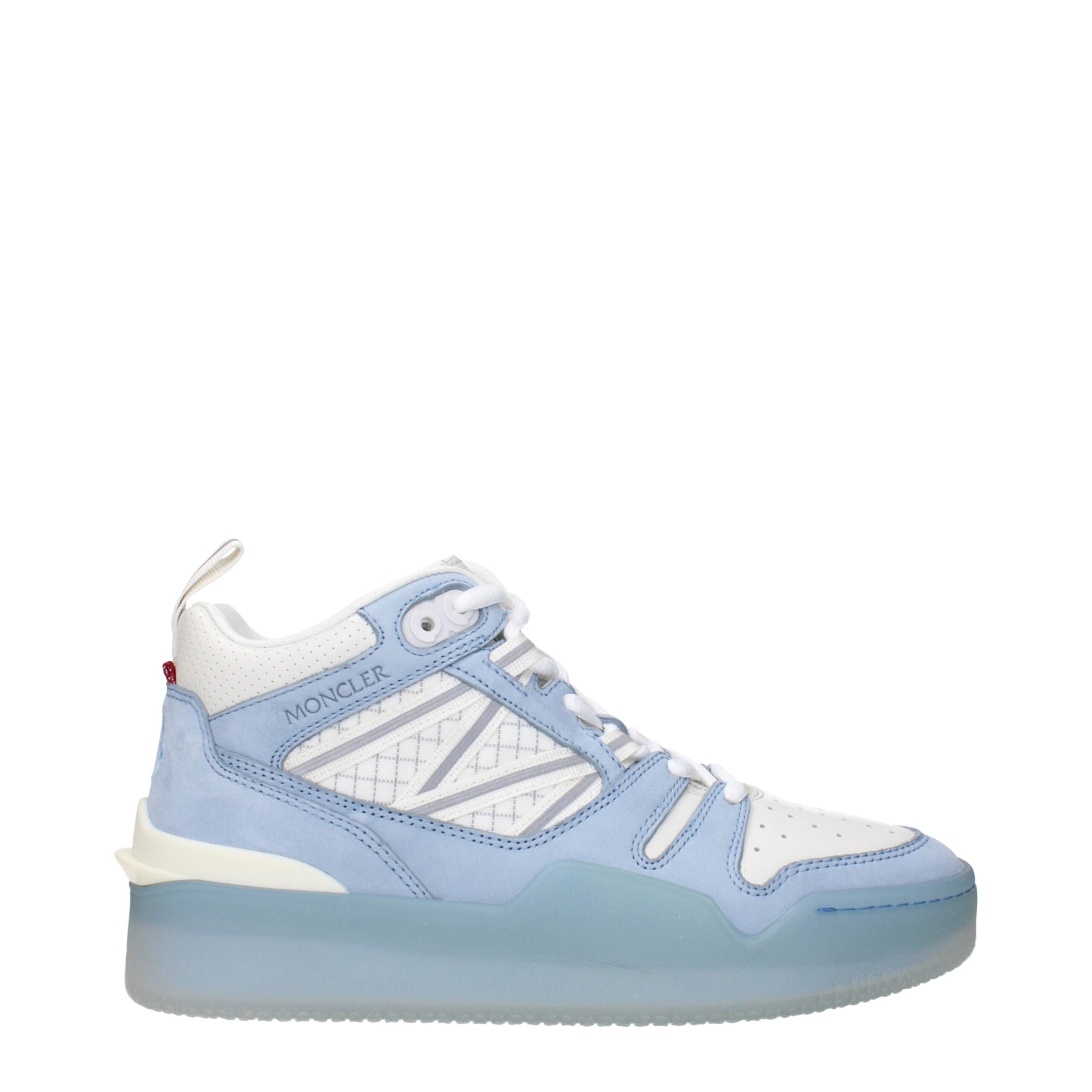 Moncler Hochwertige High-Top Sneaker aus weißem Leder-1