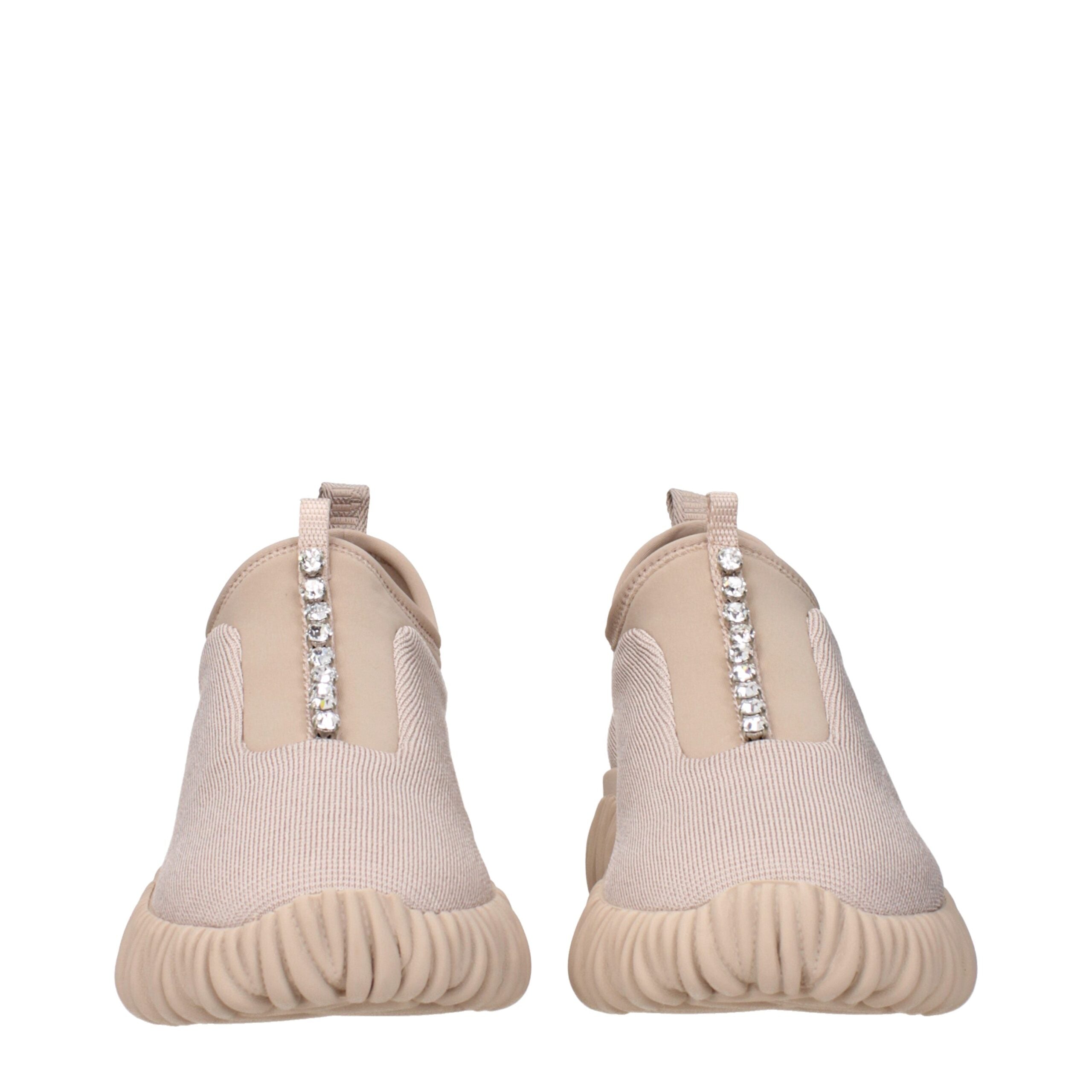 Miu Miu Beige Fabric Sneakers-3